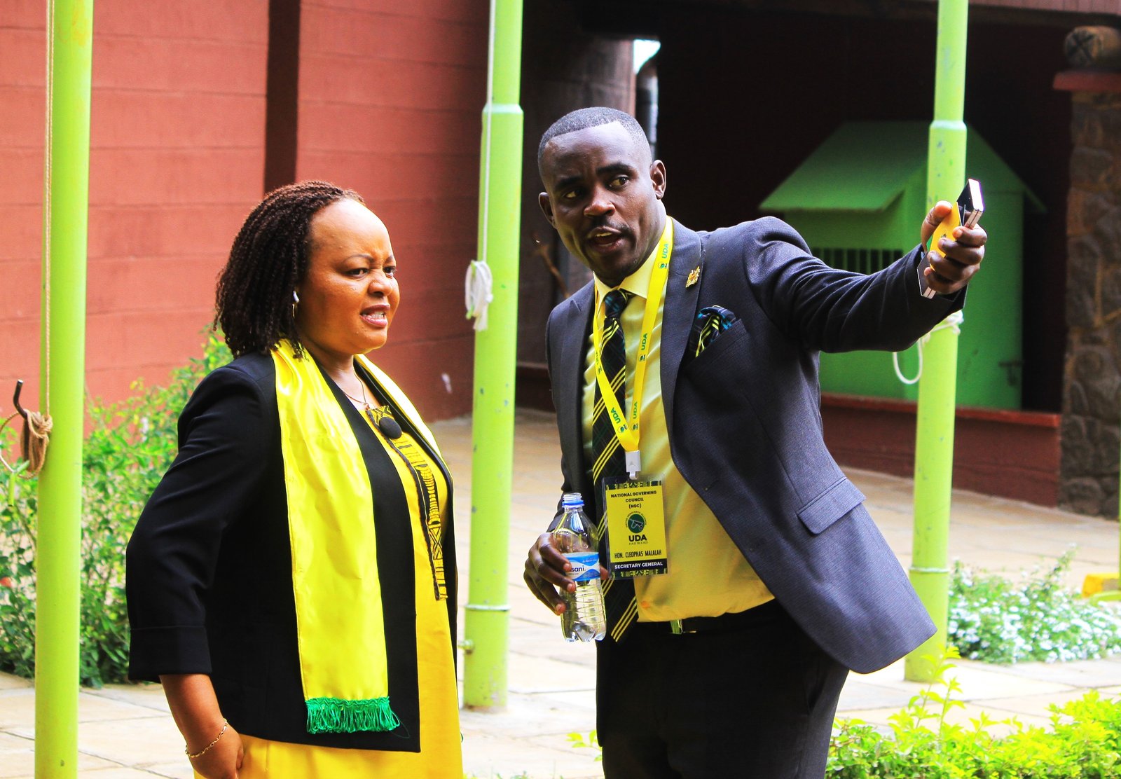 Cleophas Malala with Ann Waiguru