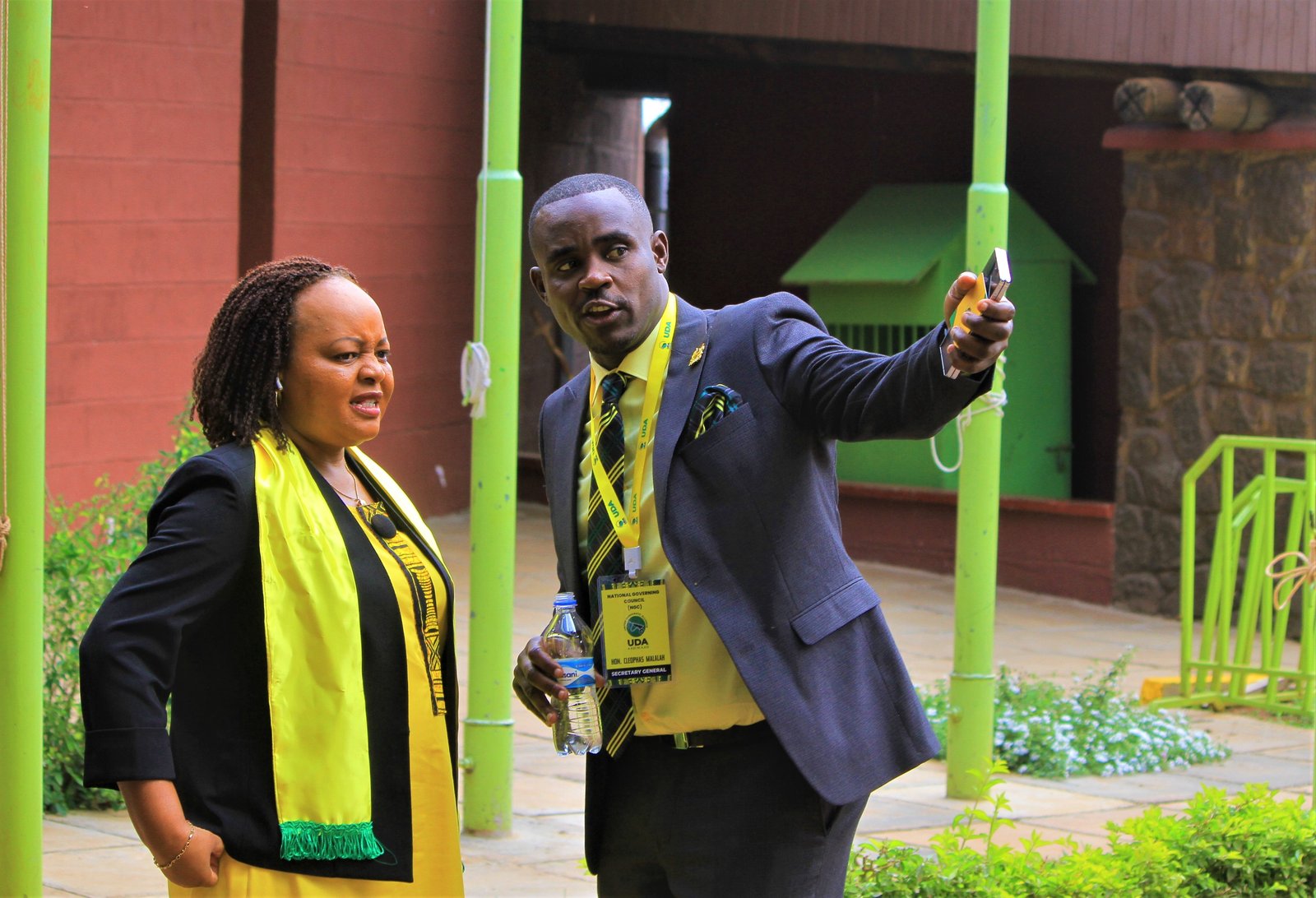 Cleophas Malala with Ann Waiguru