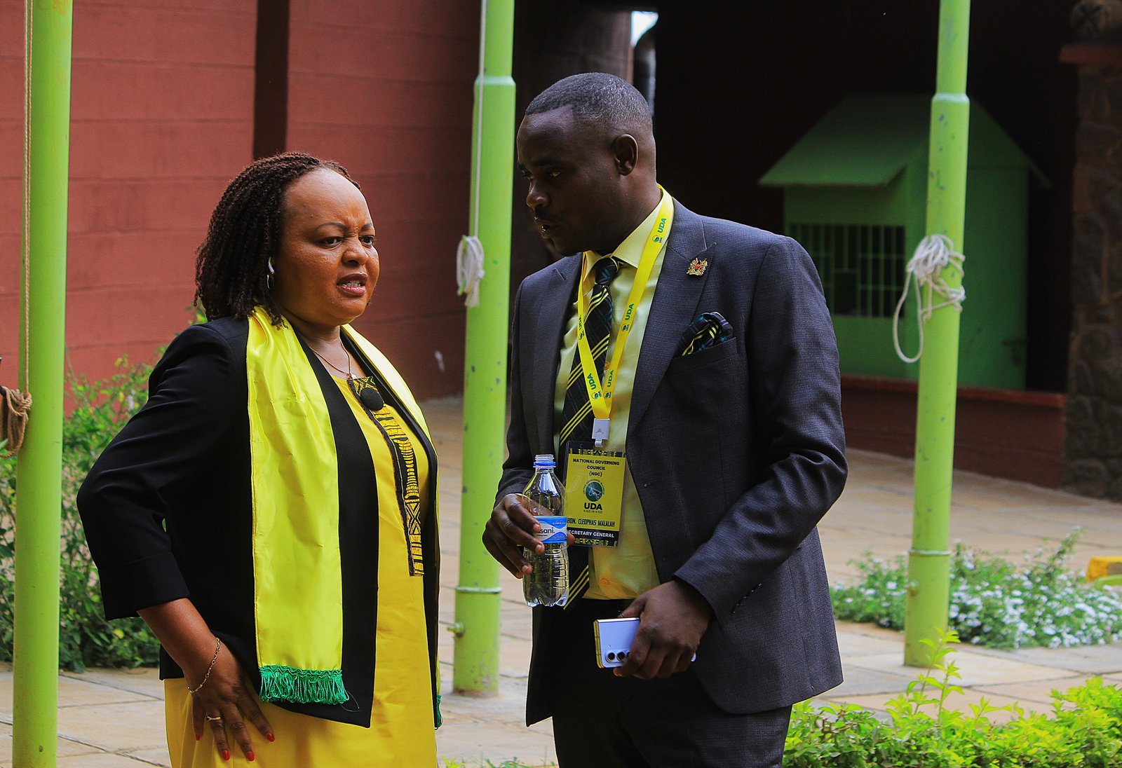 Cleophas Malala with Ann Waiguru