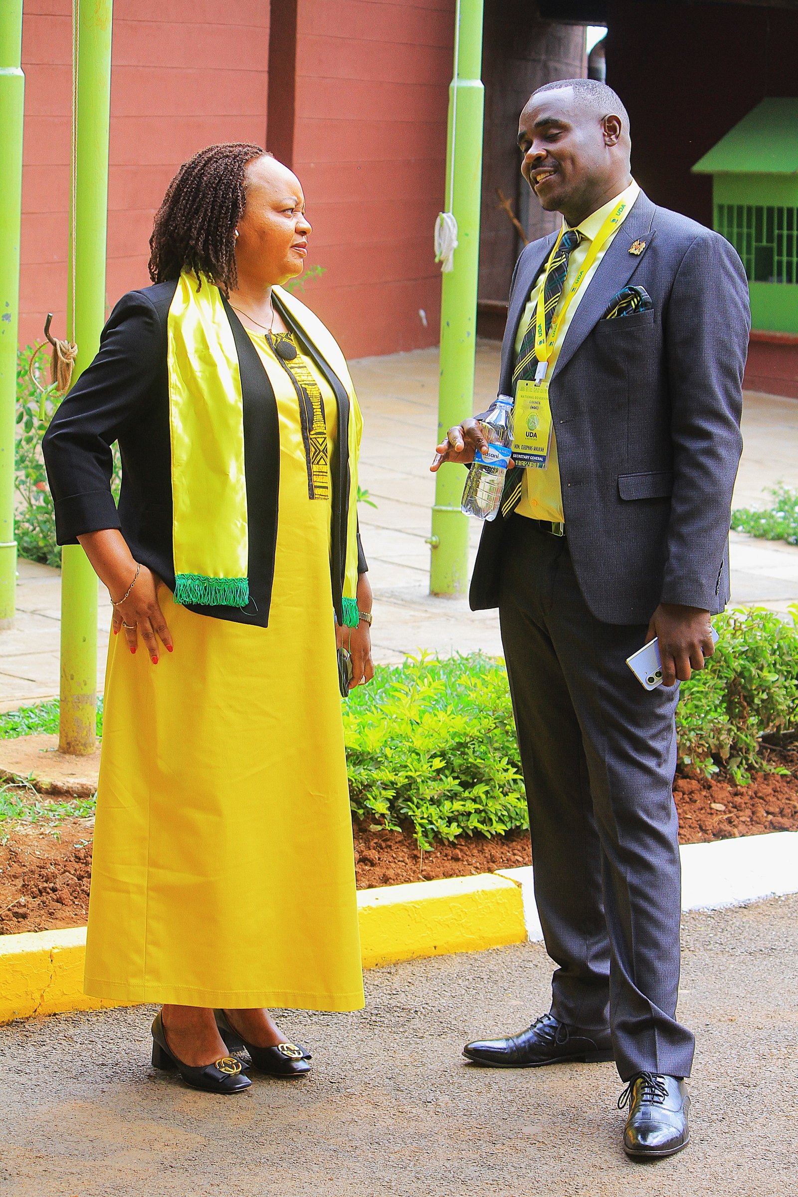 Cleophas Malala with Ann Waiguru
