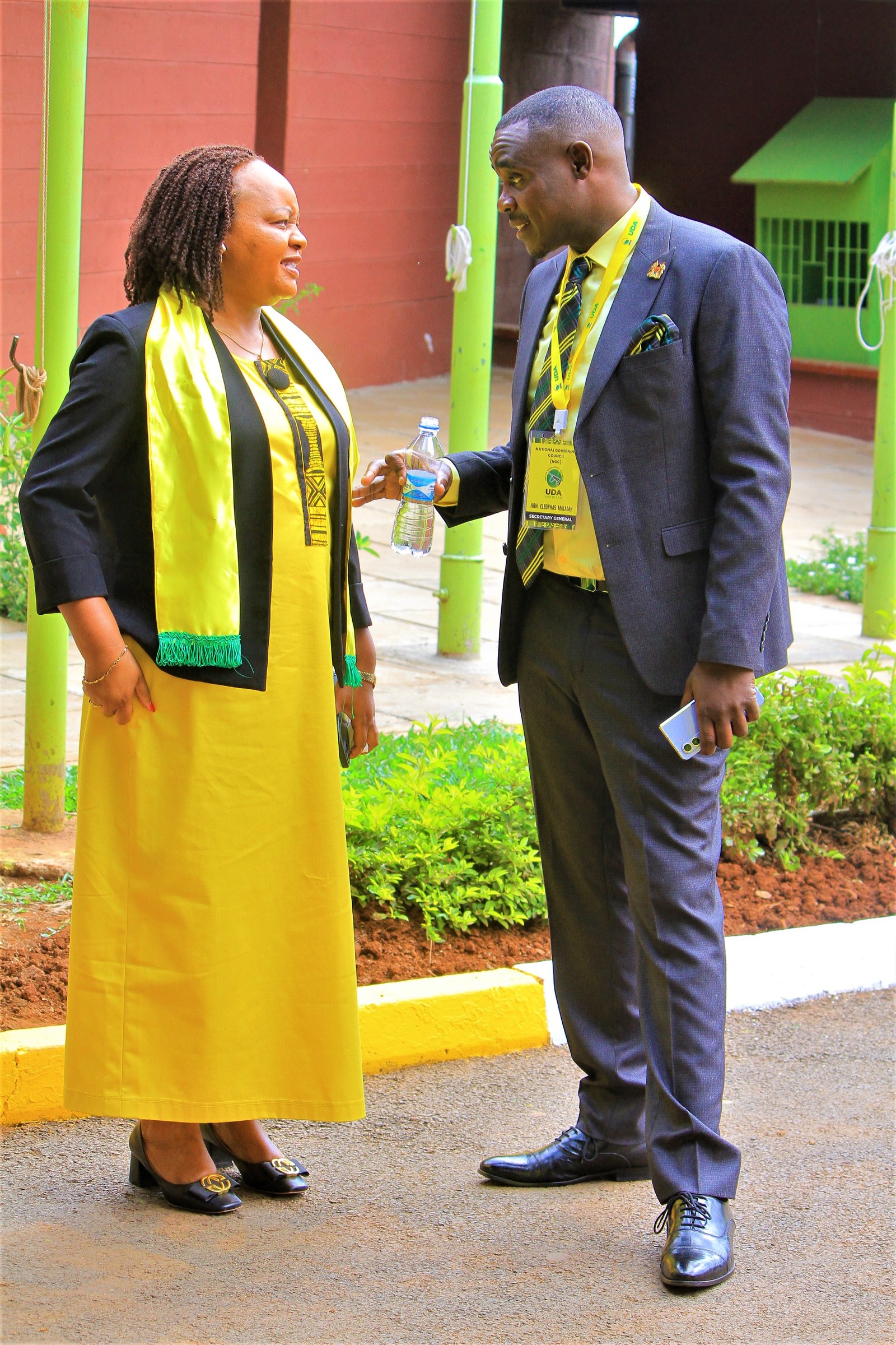 Cleophas Malala with Ann Waiguru