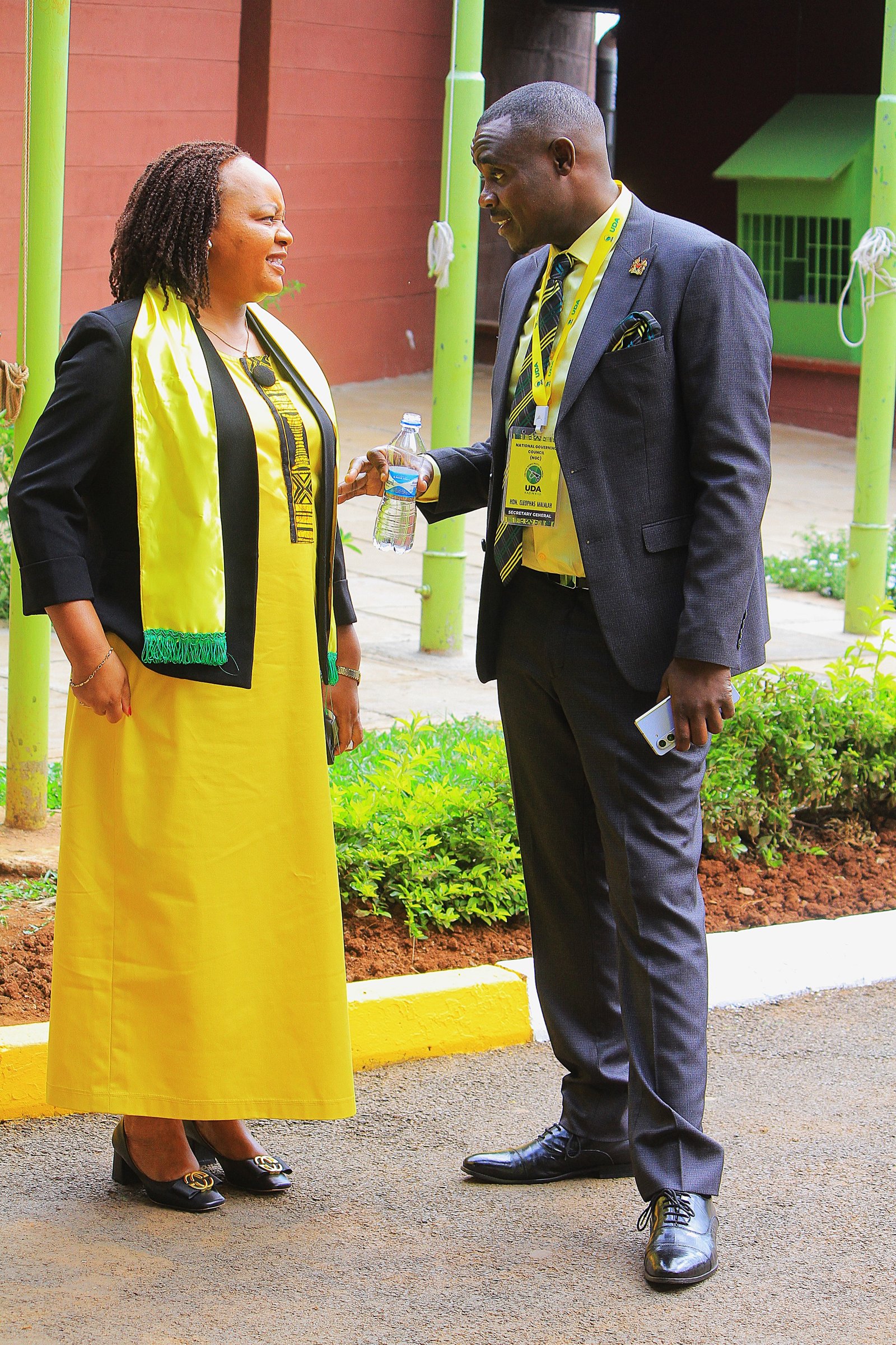 Cleophas Malala with Ann Waiguru