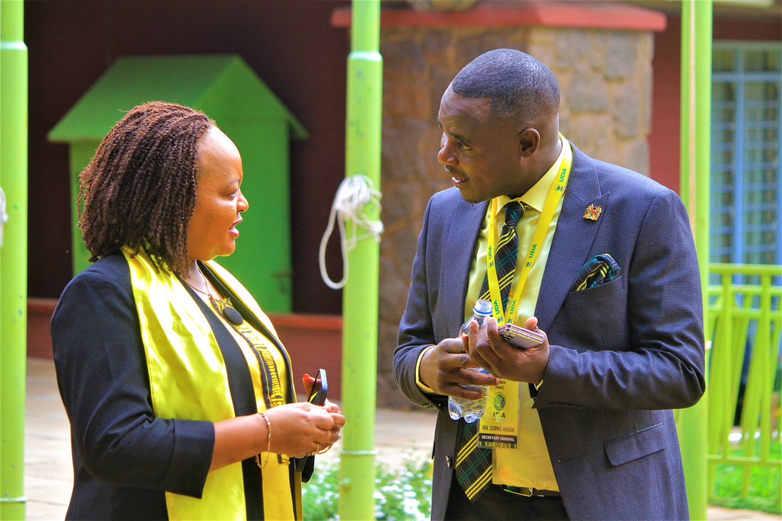 Cleophas Malala with Ann Waiguru