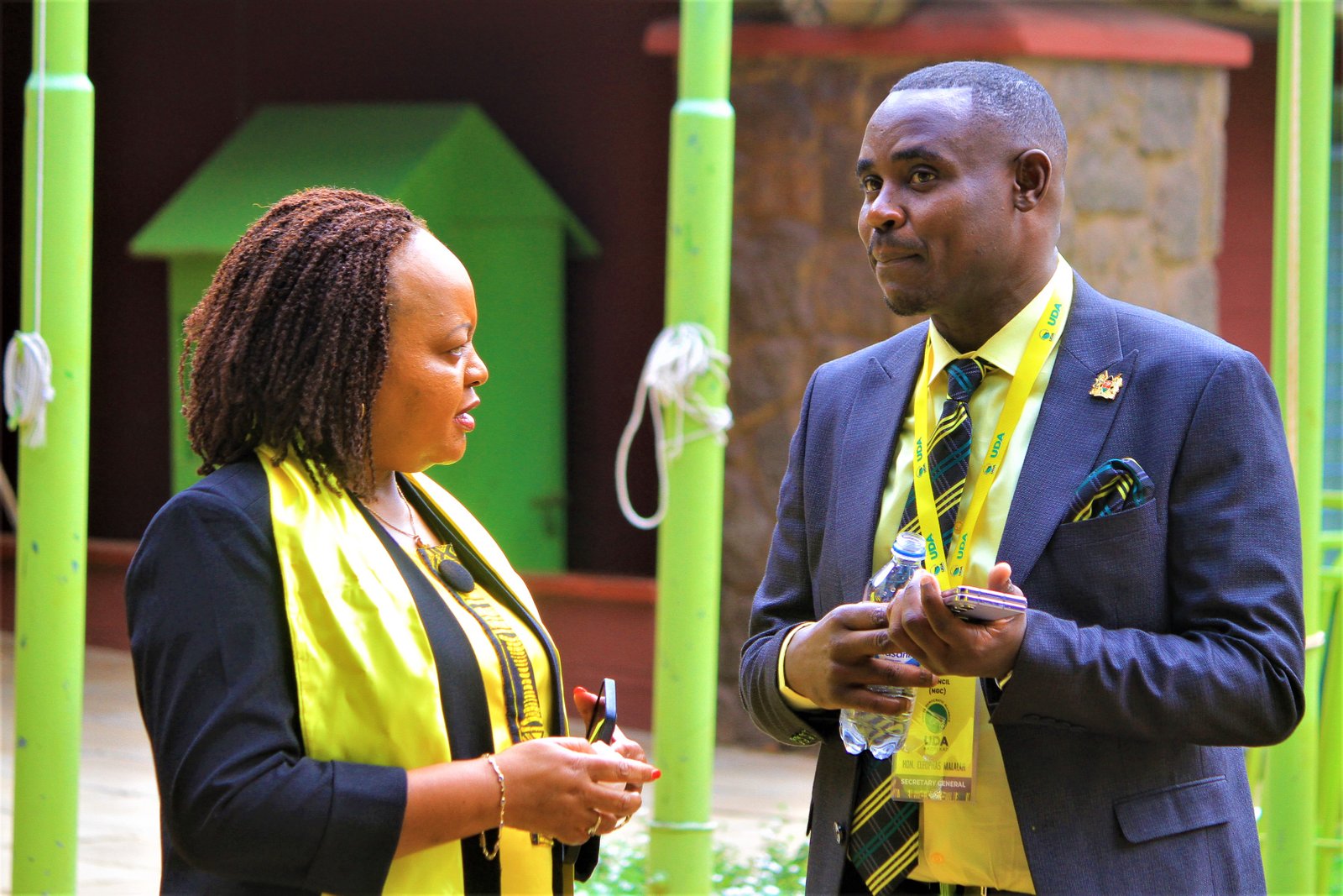 Cleophas Malala with Ann Waiguru