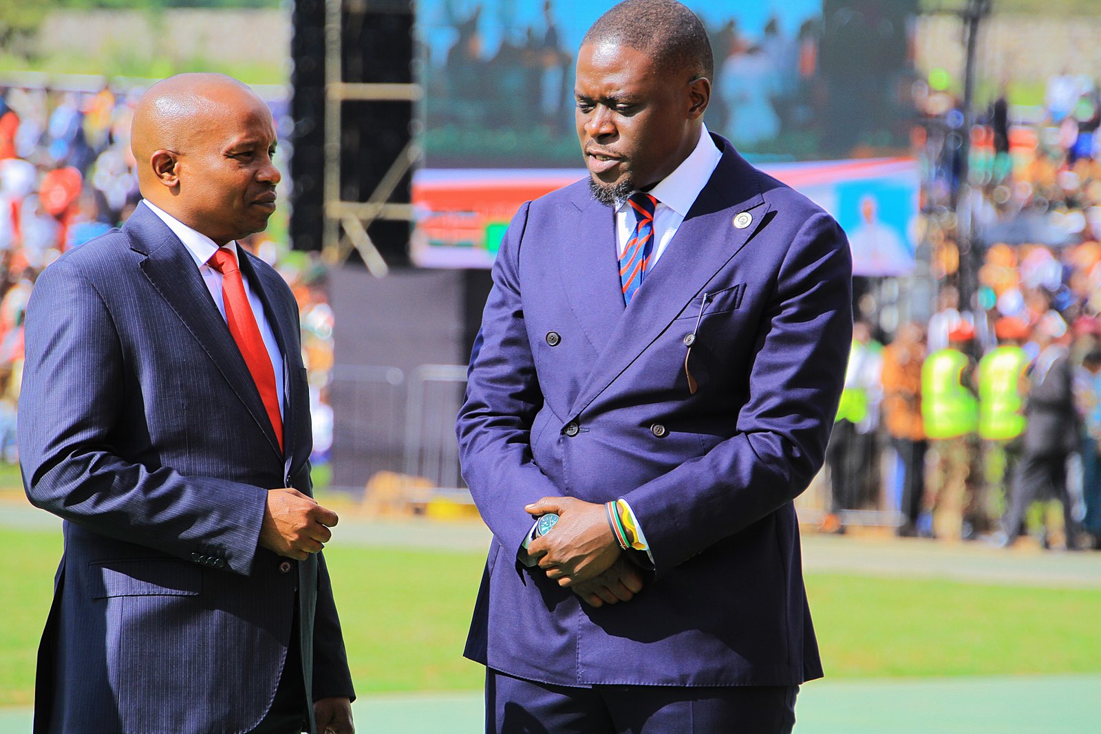 Kithure Kindiki with Johnson Sakaja