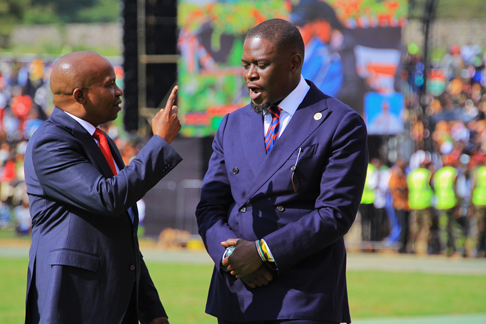 Kithure Kindiki with Johnson Sakaja