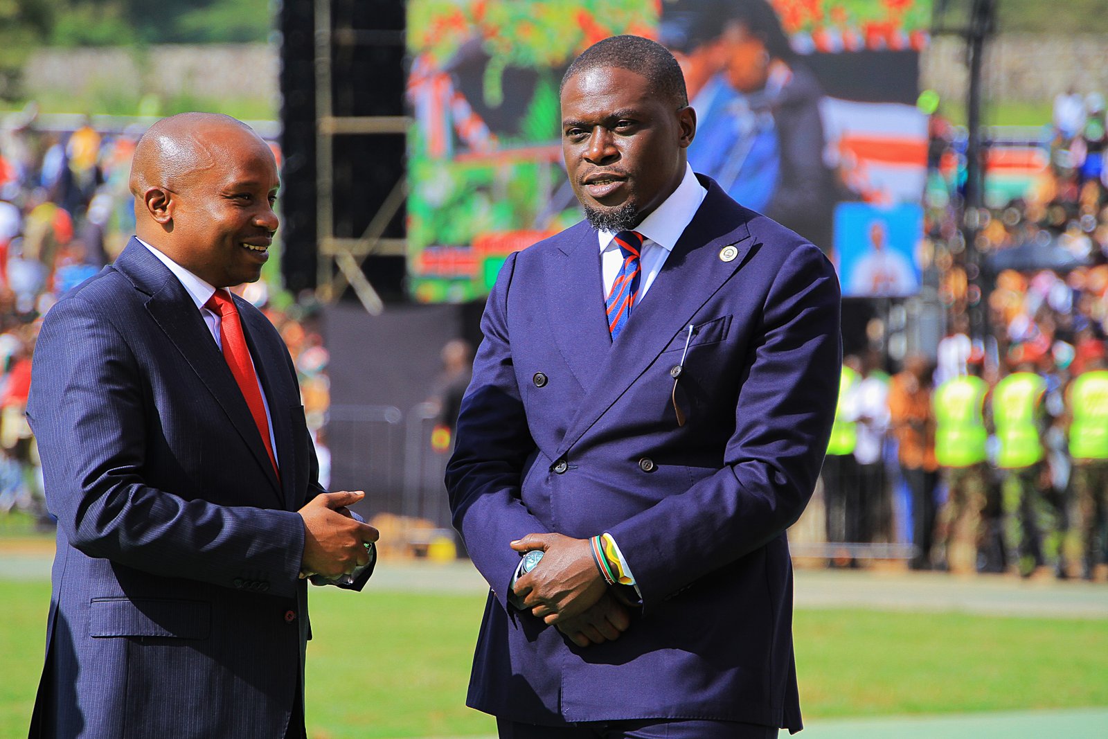 Kithure Kindiki with Johnson Sakaja