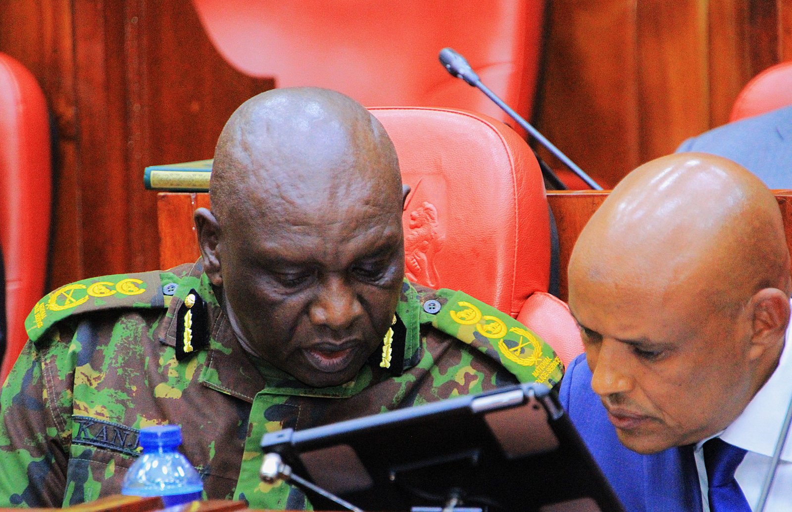 Douglas Kanja with Mohammed Amin