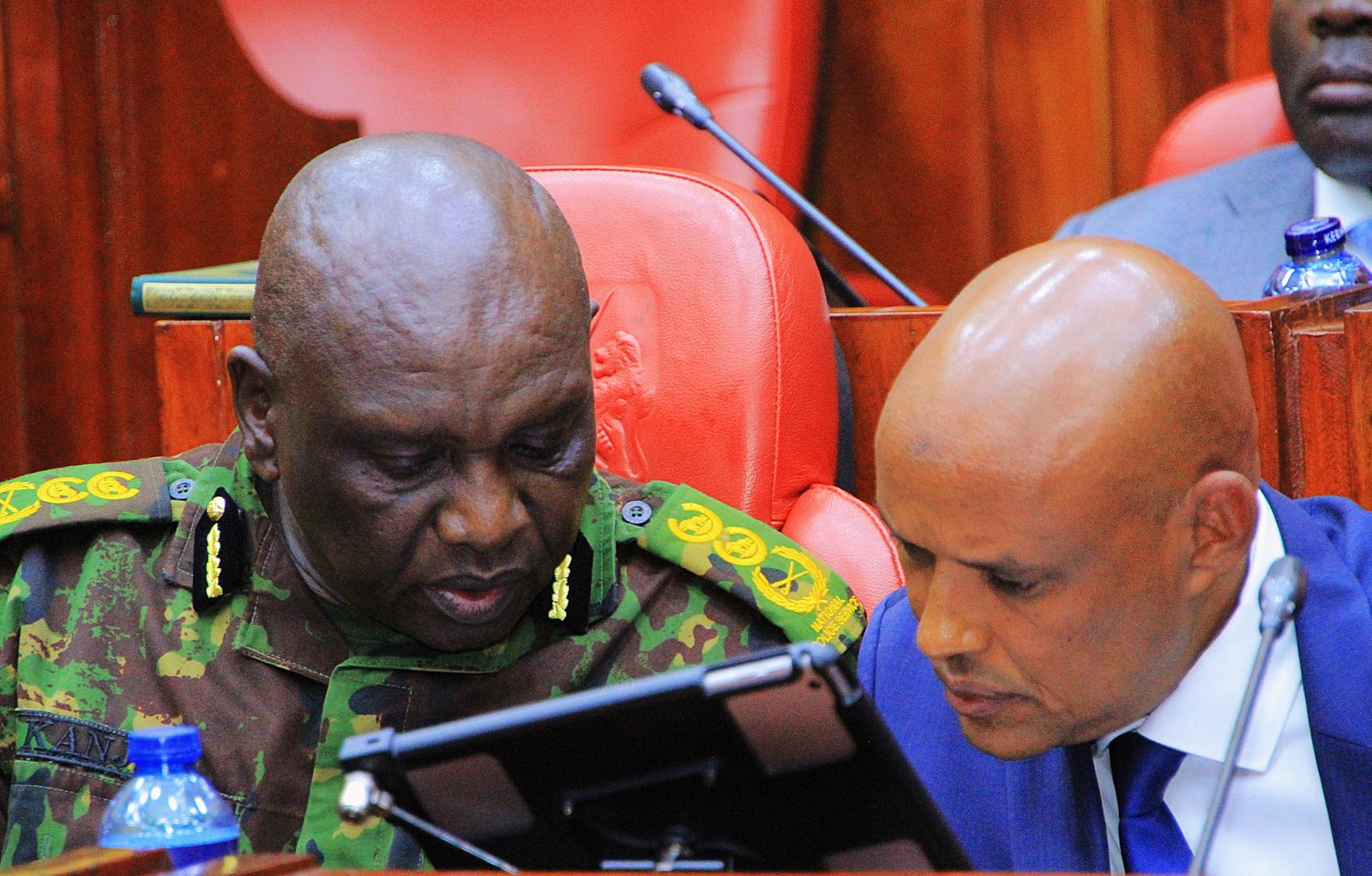 Douglas Kanja with Mohammed Amin