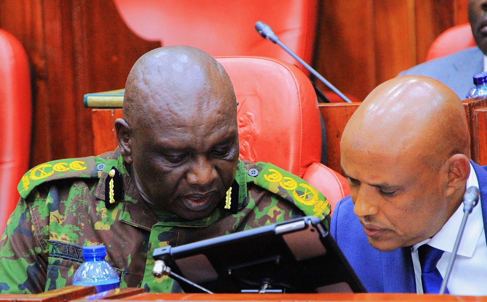 Douglas Kanja with Mohammed Amin