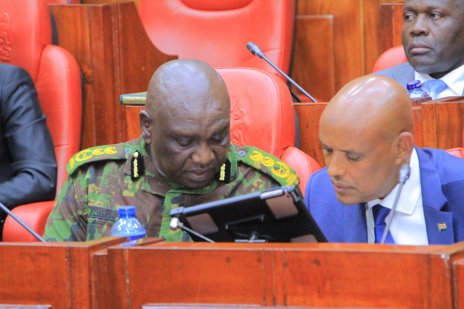 Douglas Kanja with Mohammed Amin