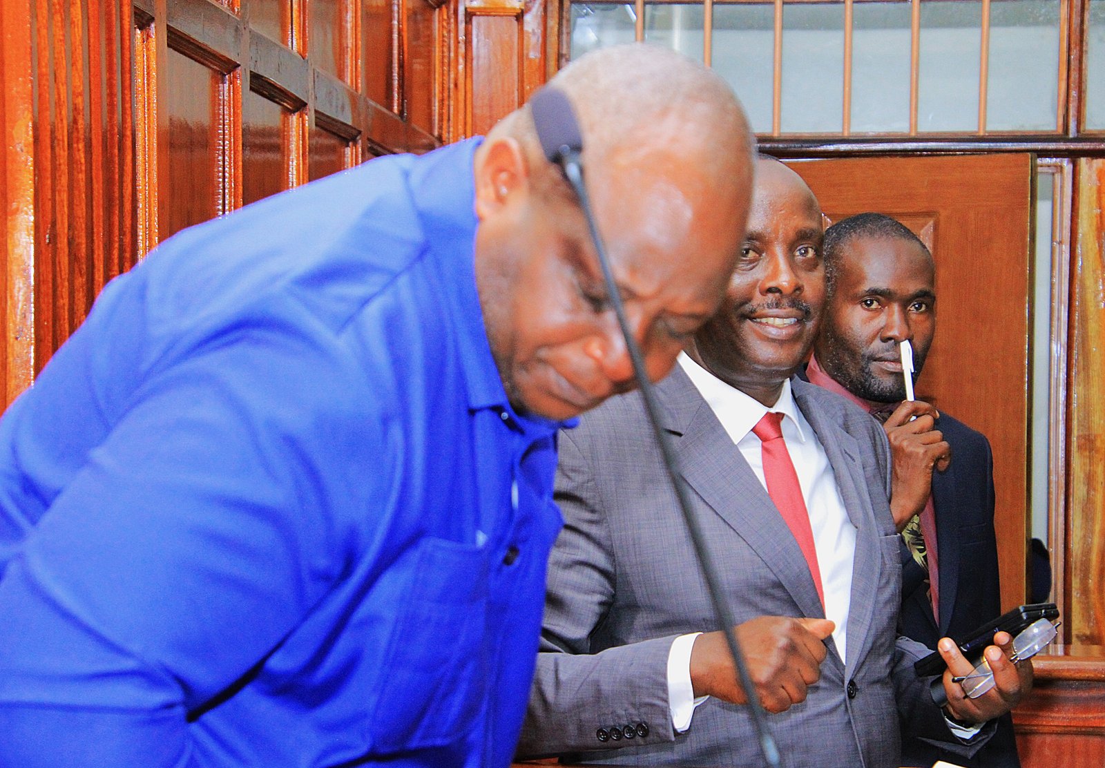 Samson Talam with Danstan Omari