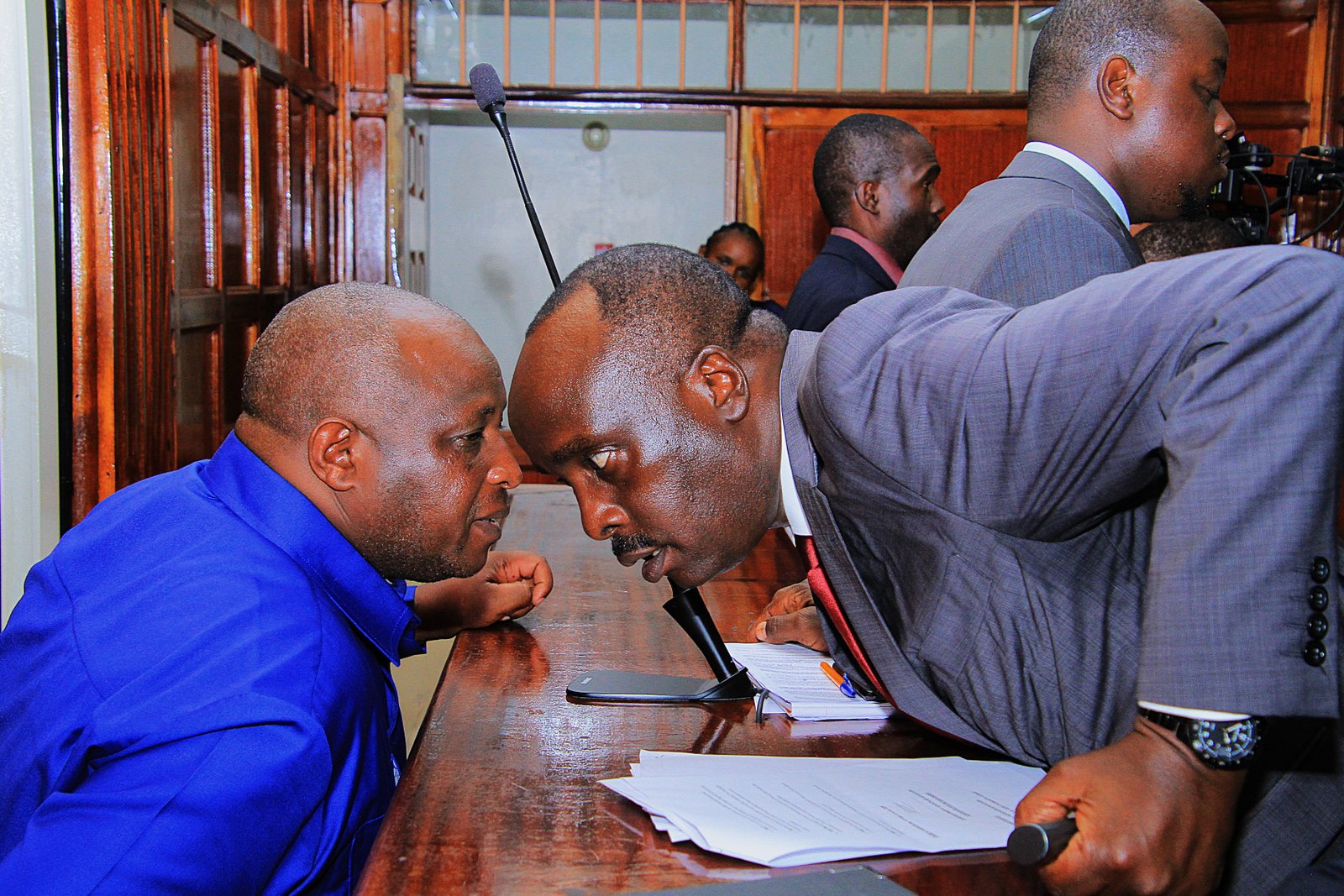 Samson Talam with Danstan Omari