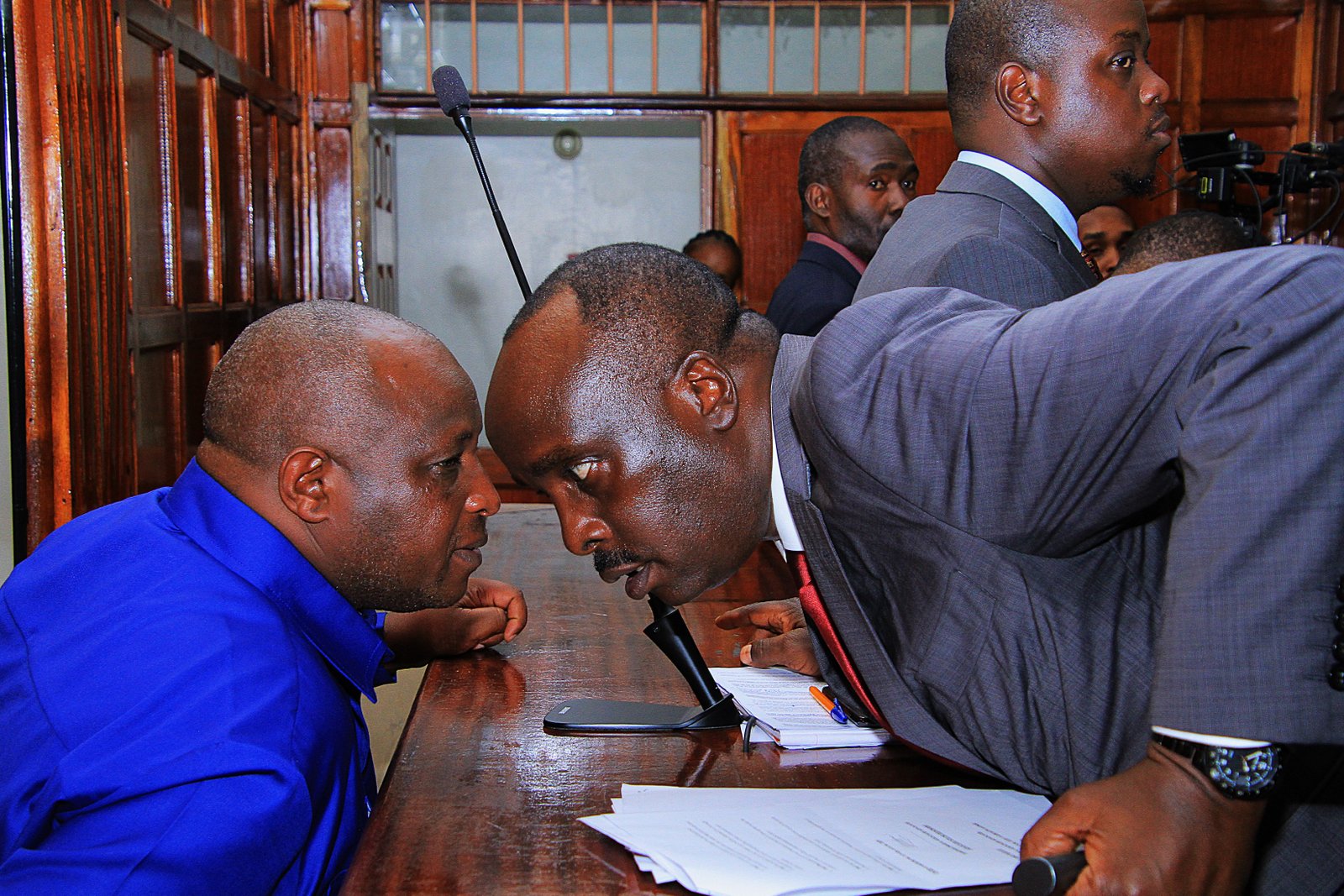 Samson Talam with Danstan Omari