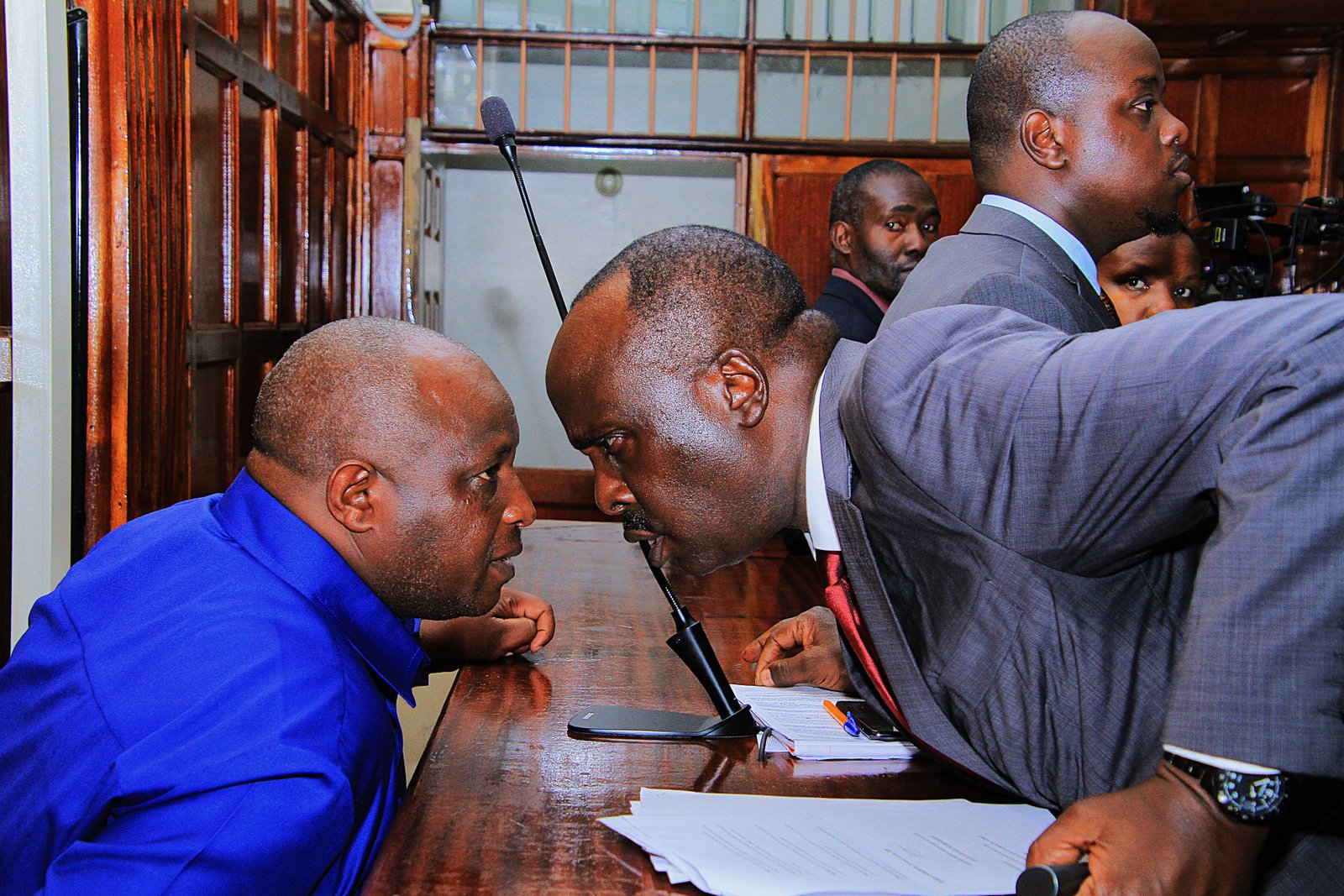 Samson Talam with Danstan Omari