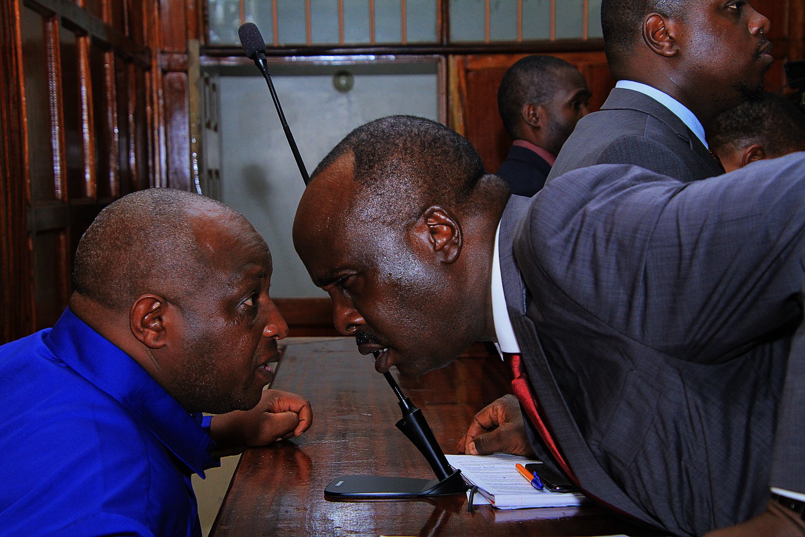 Samson Talam with Danstan Omari