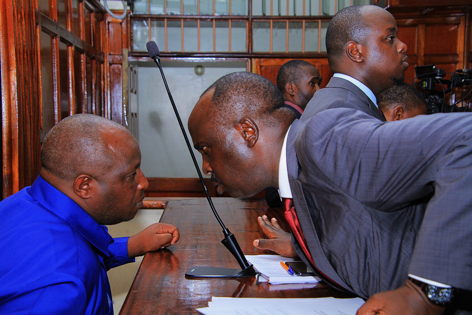 Samson Talam with Danstan Omari