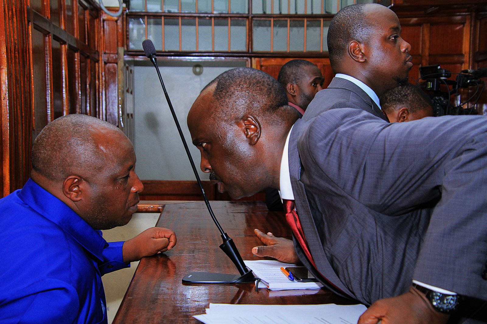 Samson Talam with Danstan Omari