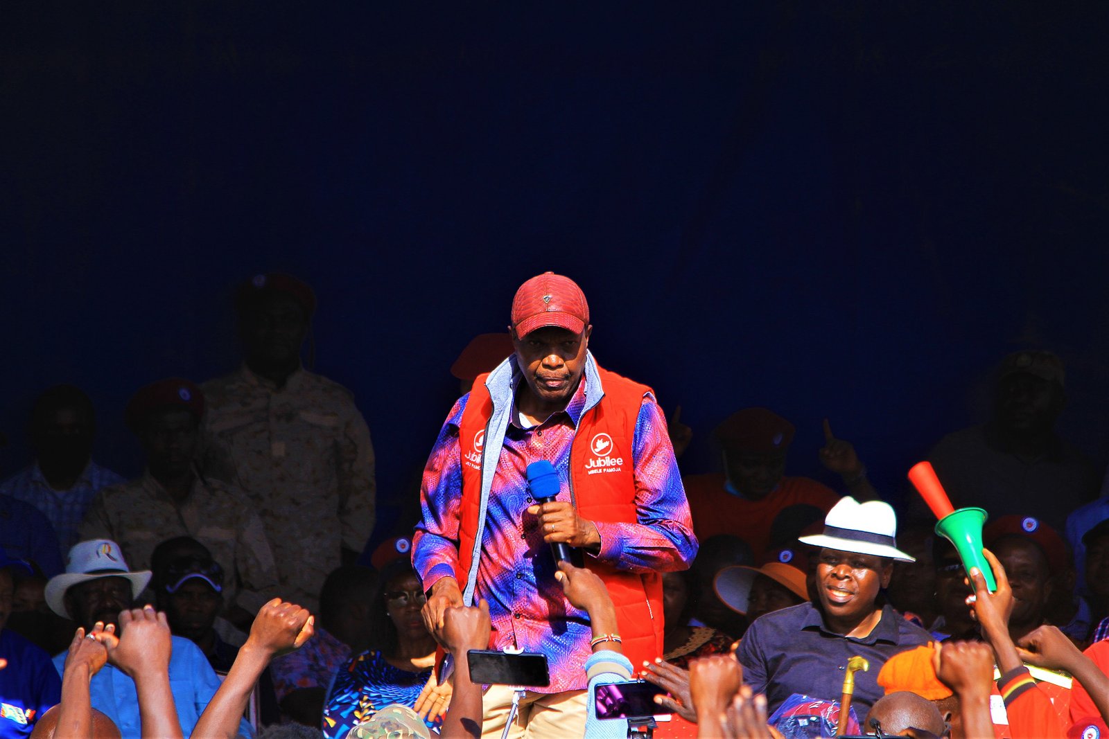 Jeremiah Ngayu Kioni with George Wajakoya