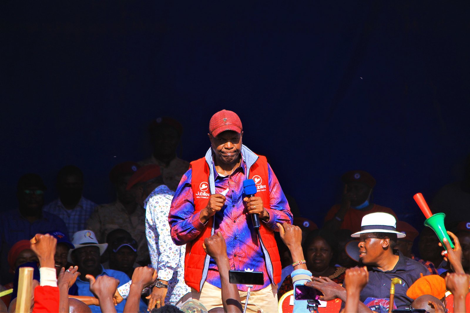 Jeremiah Ngayu Kioni with George Wajakoya