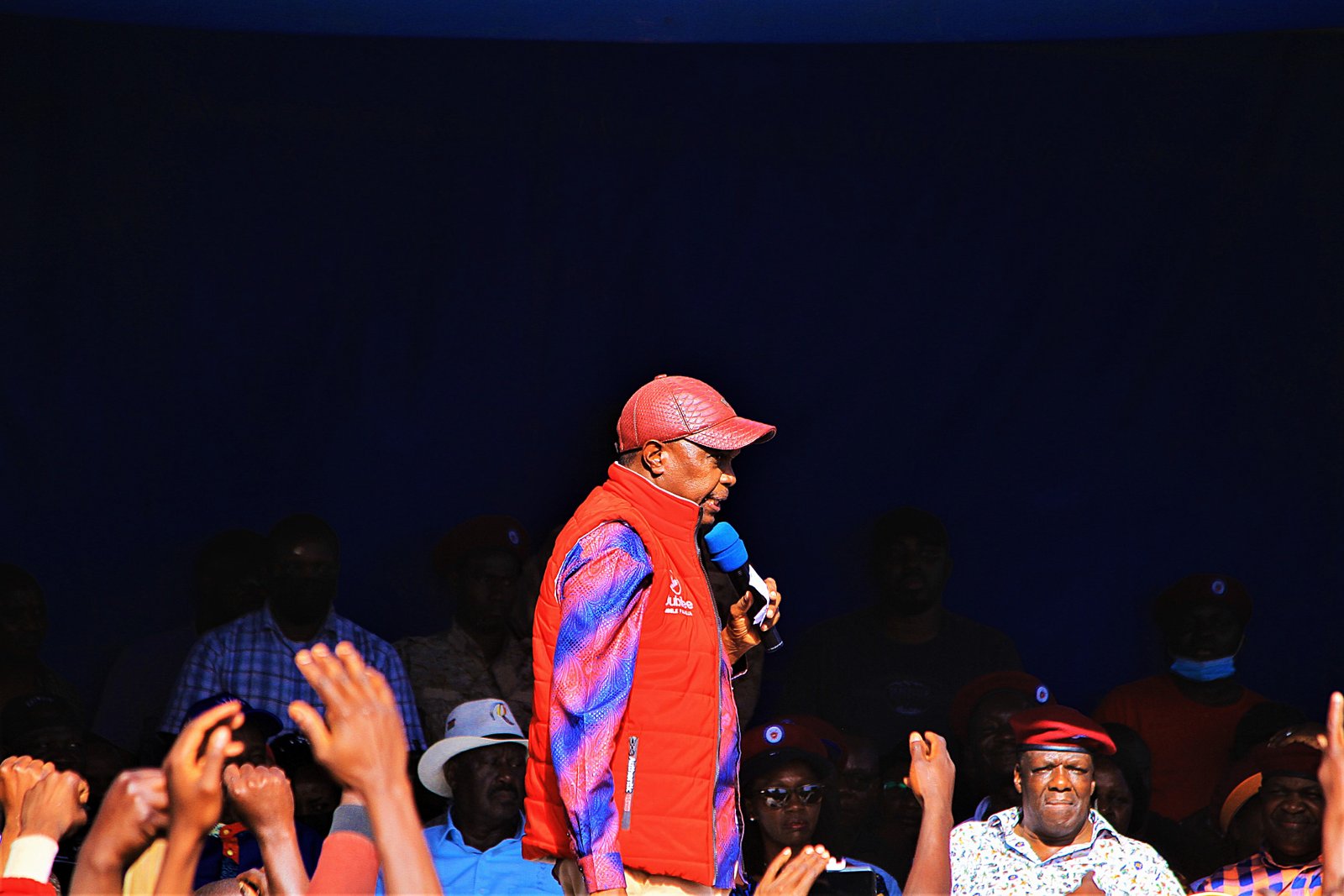 Jeremiah Ngayu Kioni with George Wajakoya