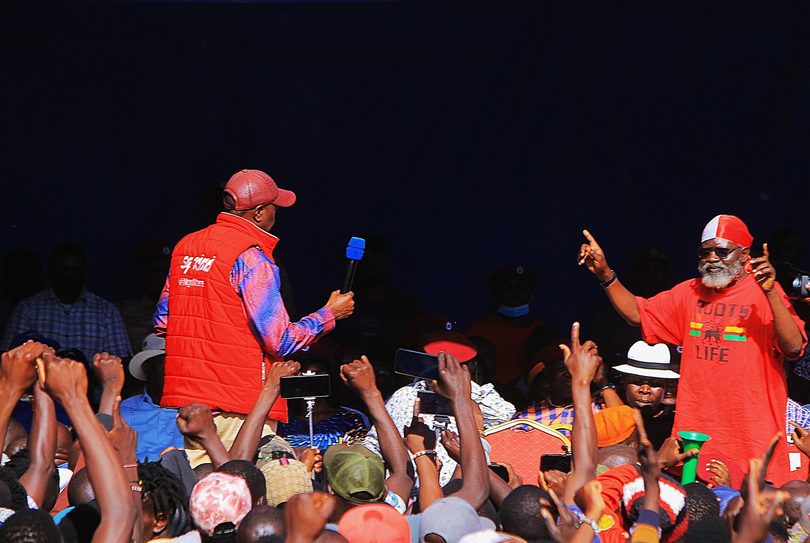 Jeremiah Ngayu Kioni with George Wajakoya