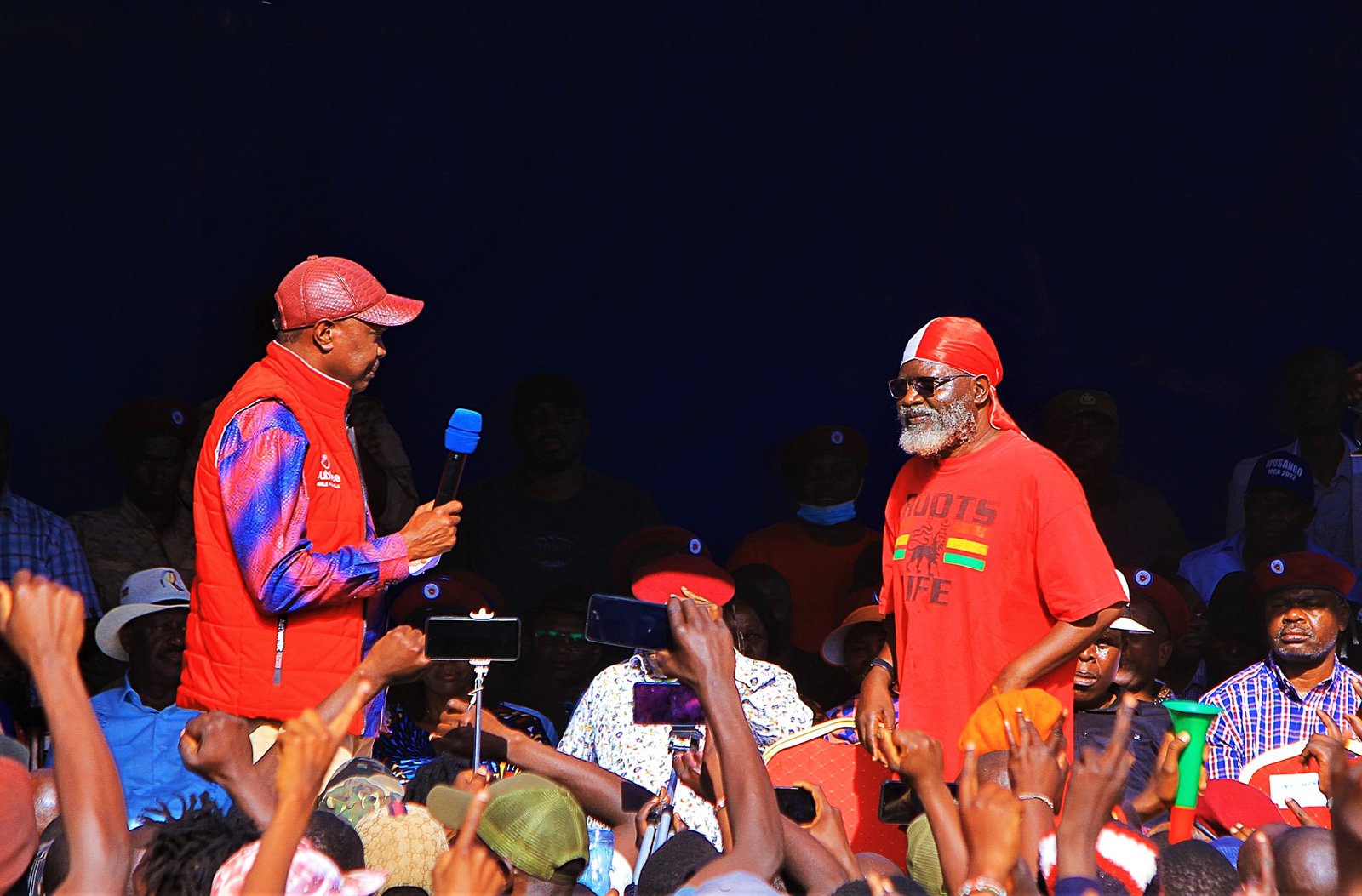 Jeremiah Ngayu Kioni with George Wajakoya