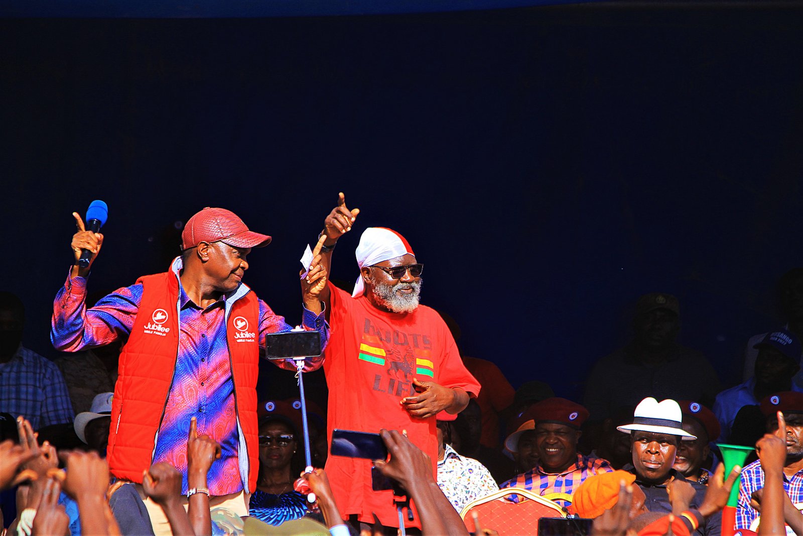 Jeremiah Ngayu Kioni with George Wajakoya