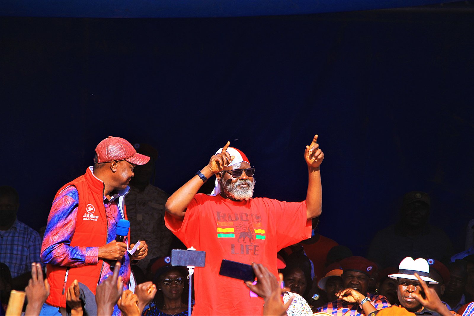 Jeremiah Ngayu Kioni with George Wajakoya