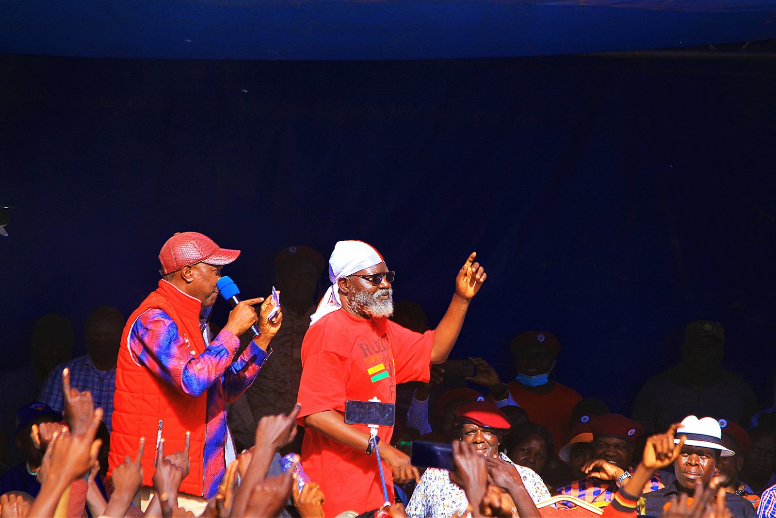 Jeremiah Ngayu Kioni with George Wajakoya