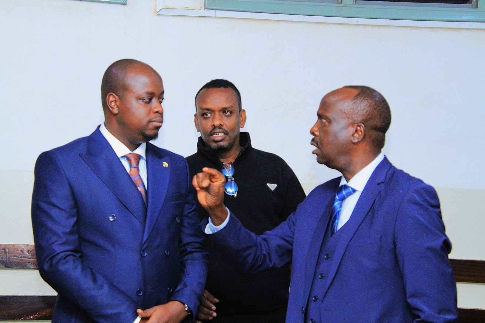 Danstan Omari, Ahmed Rashid and Stanley Kinyanjui