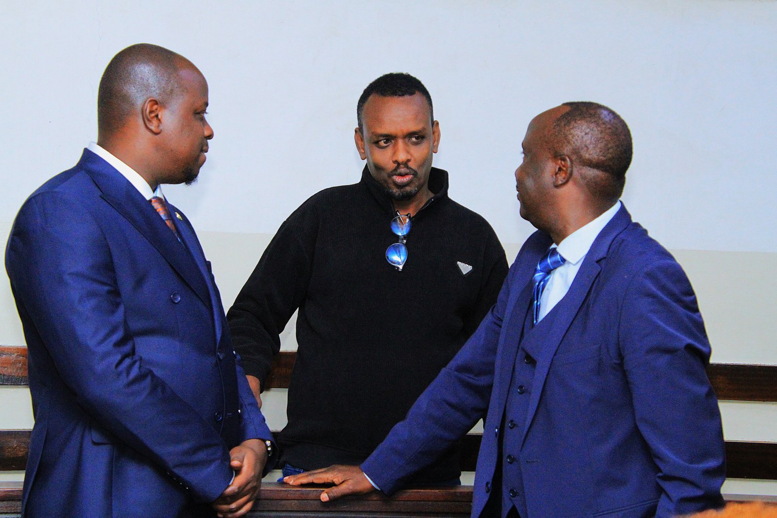 Danstan Omari, Ahmed Rashid and Stanley Kinyanjui