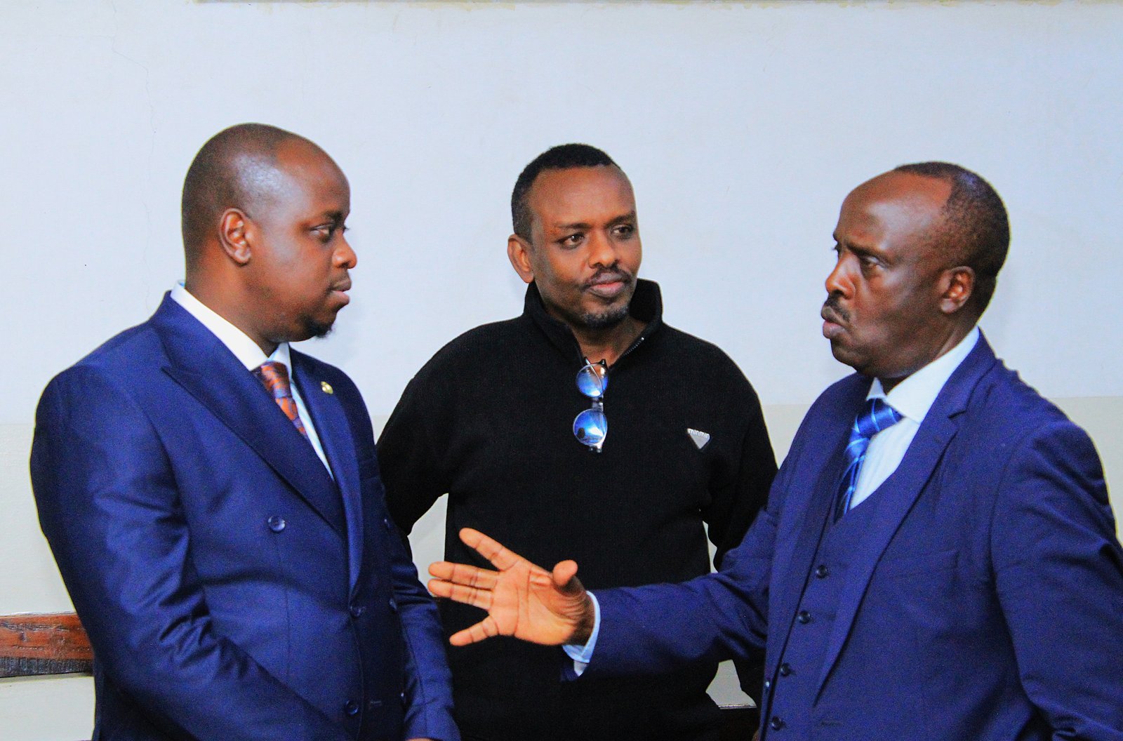 Danstan Omari, Ahmed Rashid and Stanley Kinyanjui