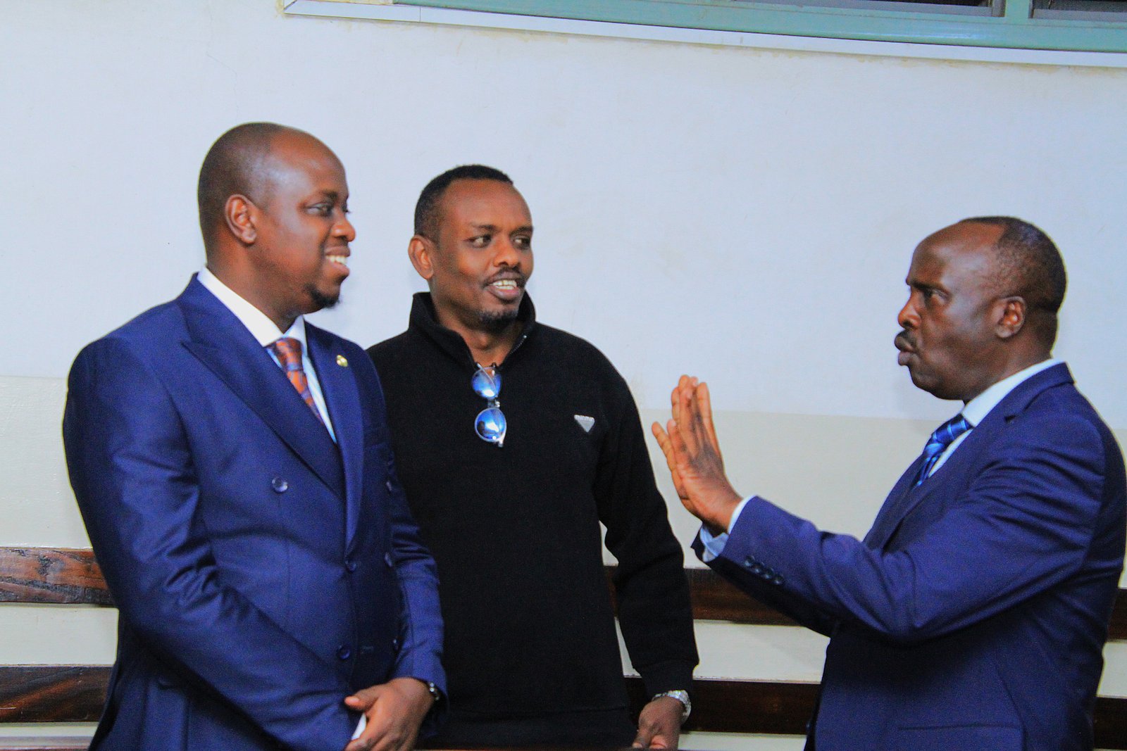 Danstan Omari, Ahmed Rashid and Stanley Kinyanjui