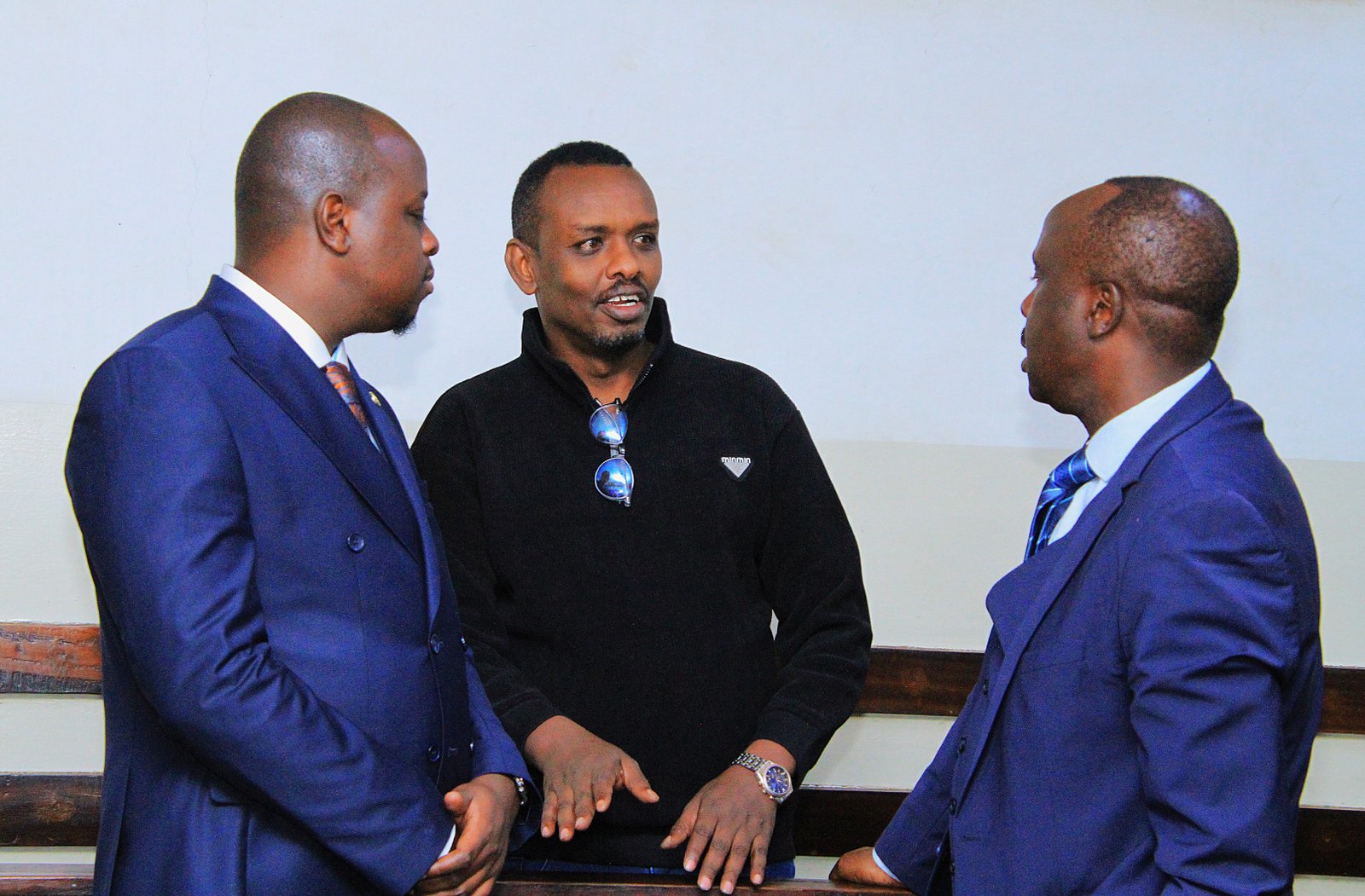Danstan Omari, Ahmed Rashid and Stanley Kinyanjui