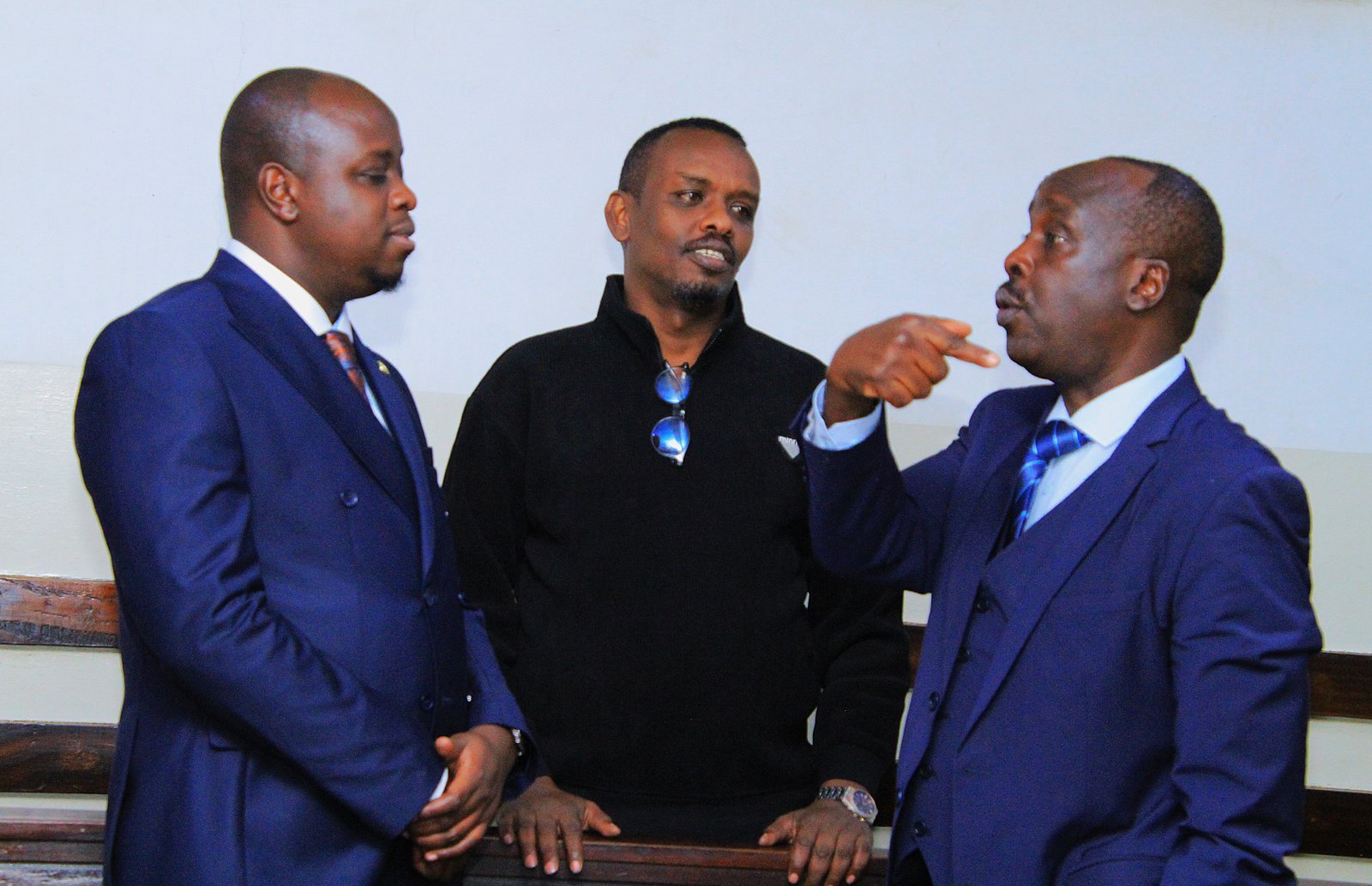 Danstan Omari, Ahmed Rashid and Stanley Kinyanjui
