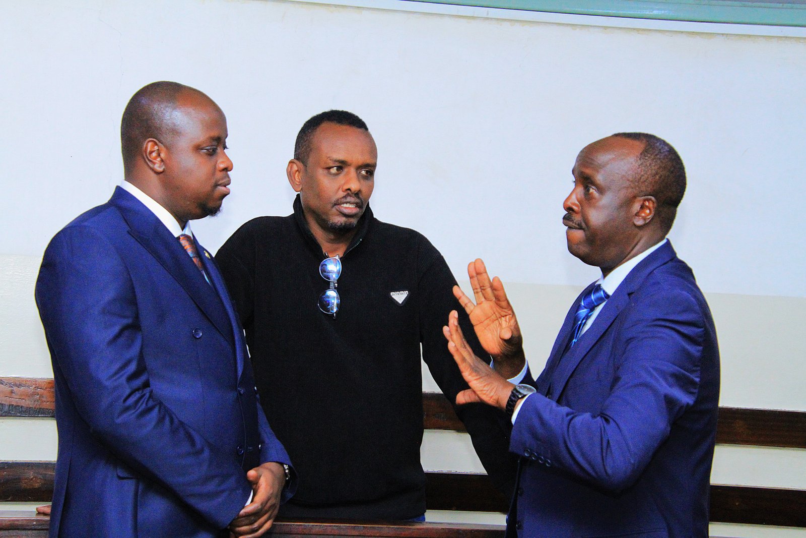 Danstan Omari, Ahmed Rashid and Stanley Kinyanjui
