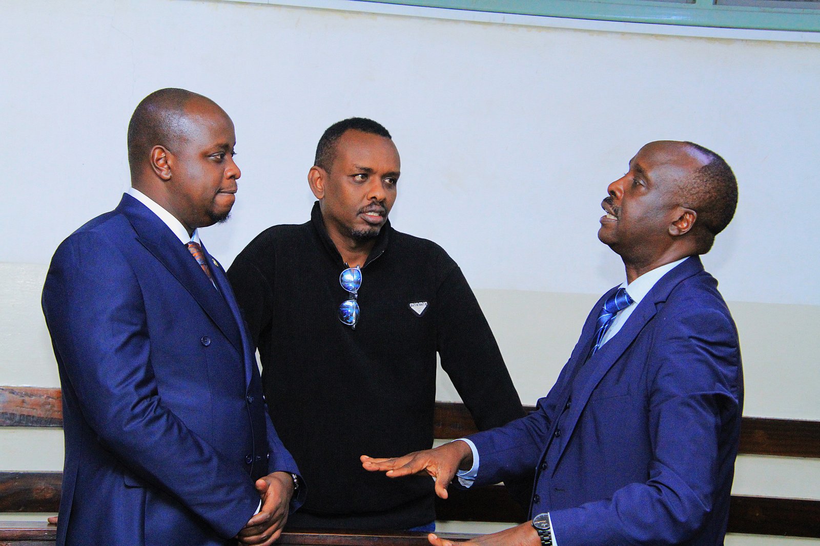 Danstan Omari, Ahmed Rashid and Stanley Kinyanjui