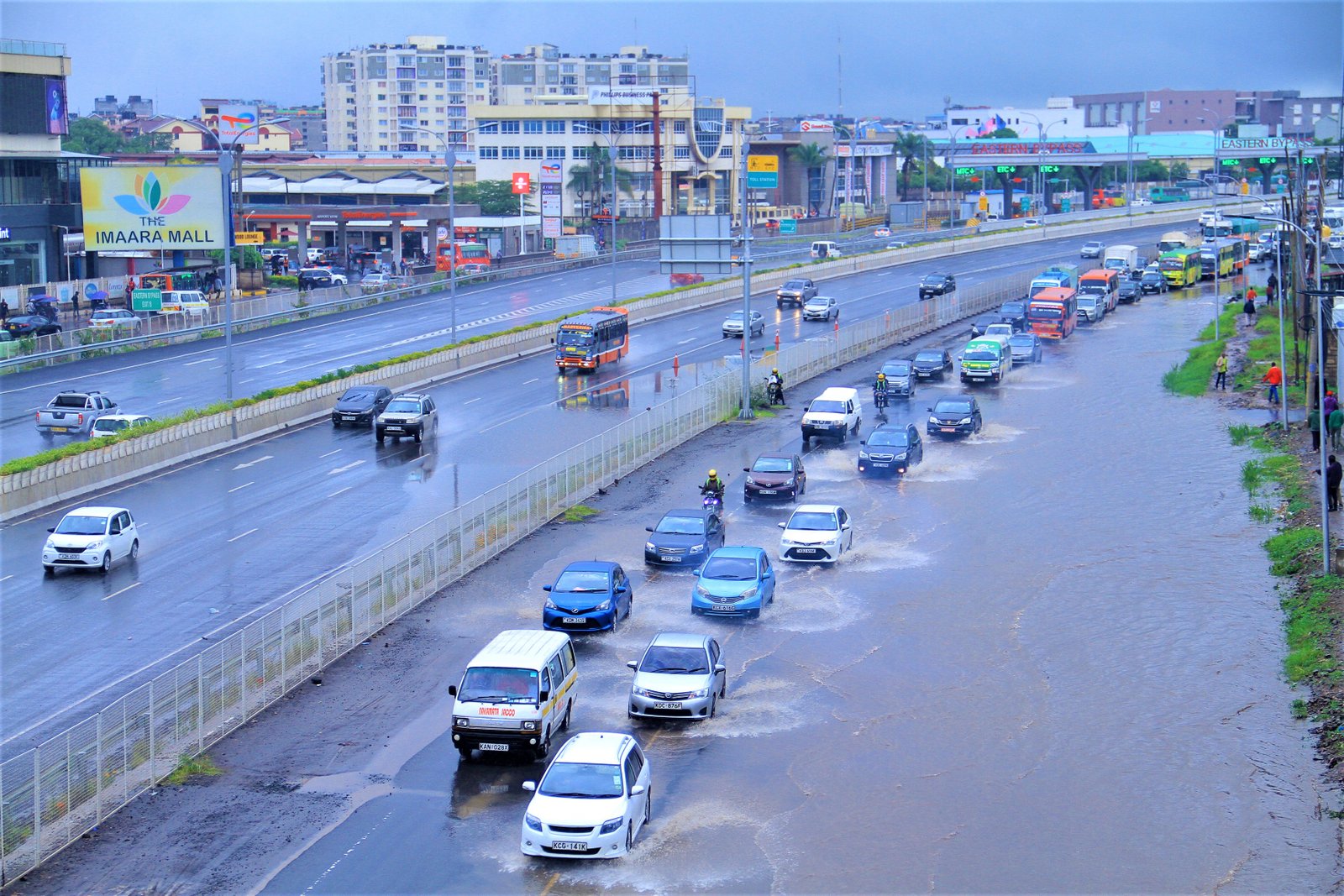 Mombasa Road flooded