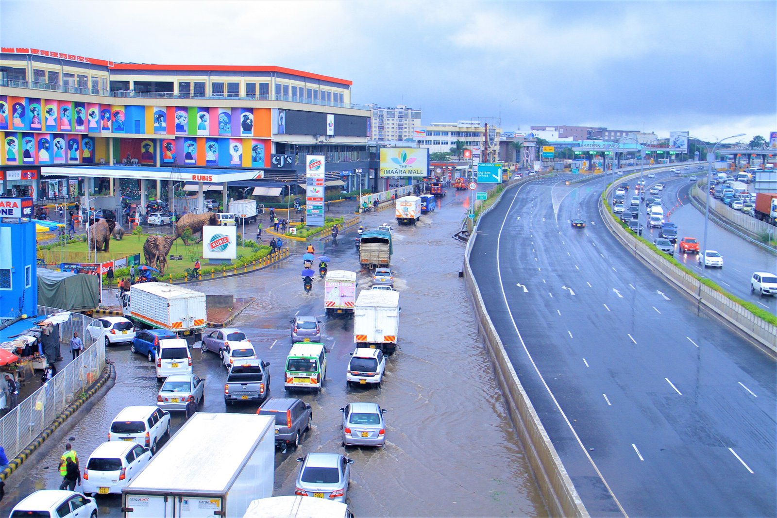 Mombasa Road flooded