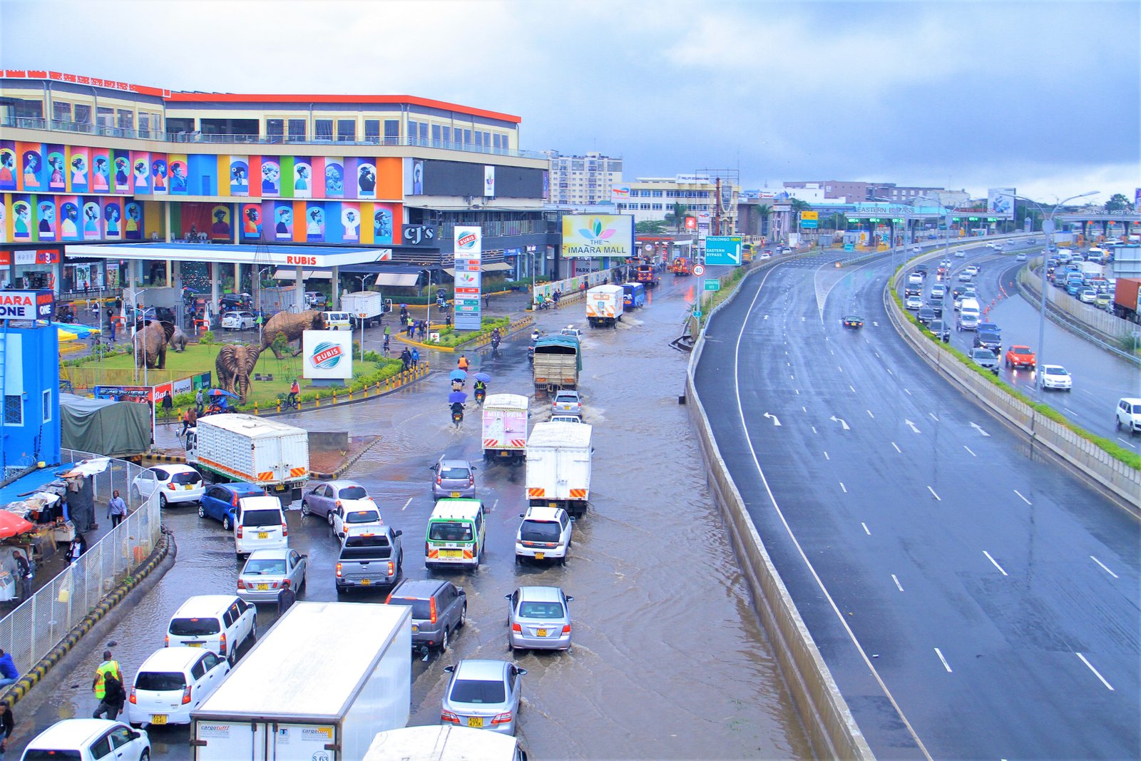 Mombasa Road flooded