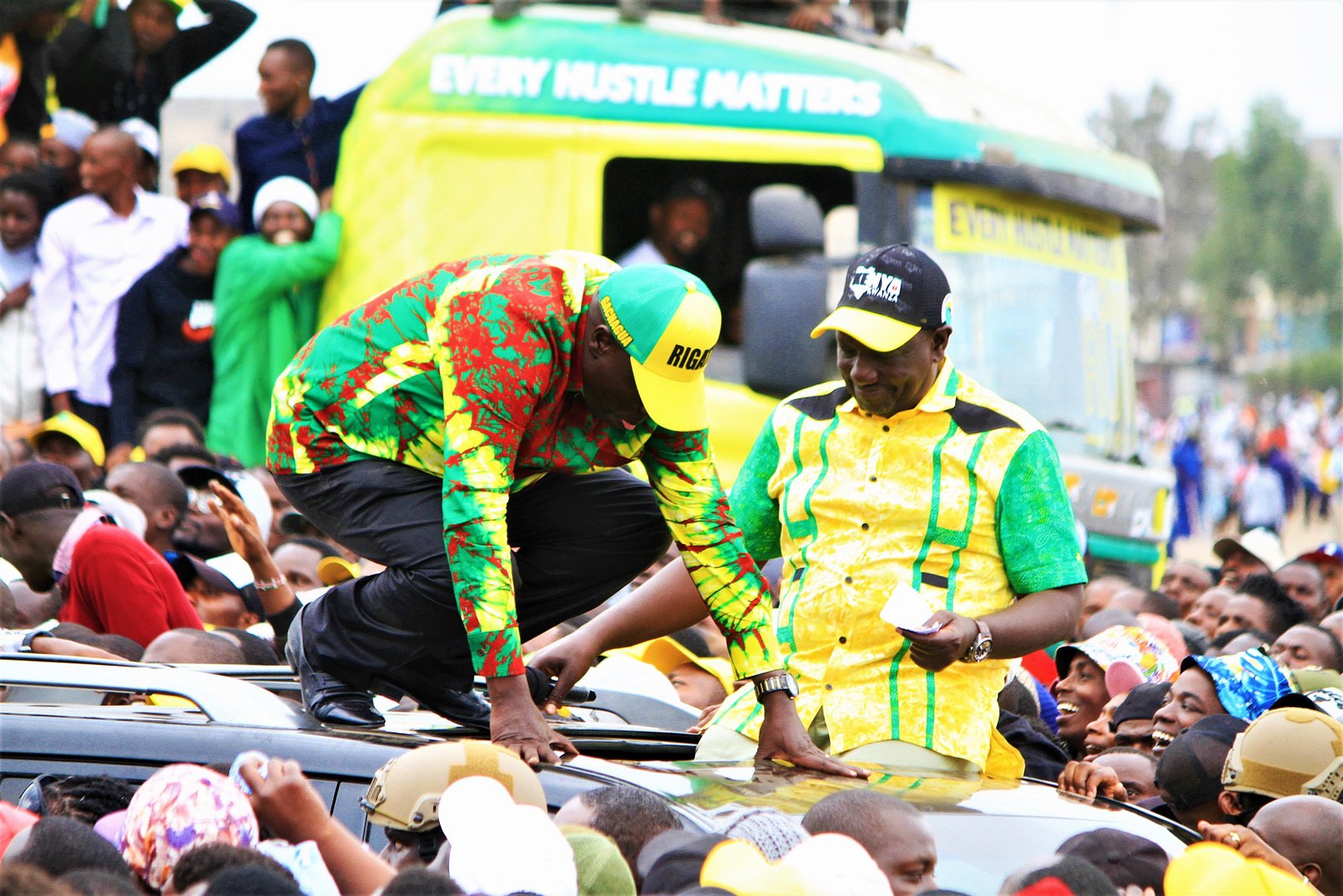Rigathi Gachagua with William Ruto