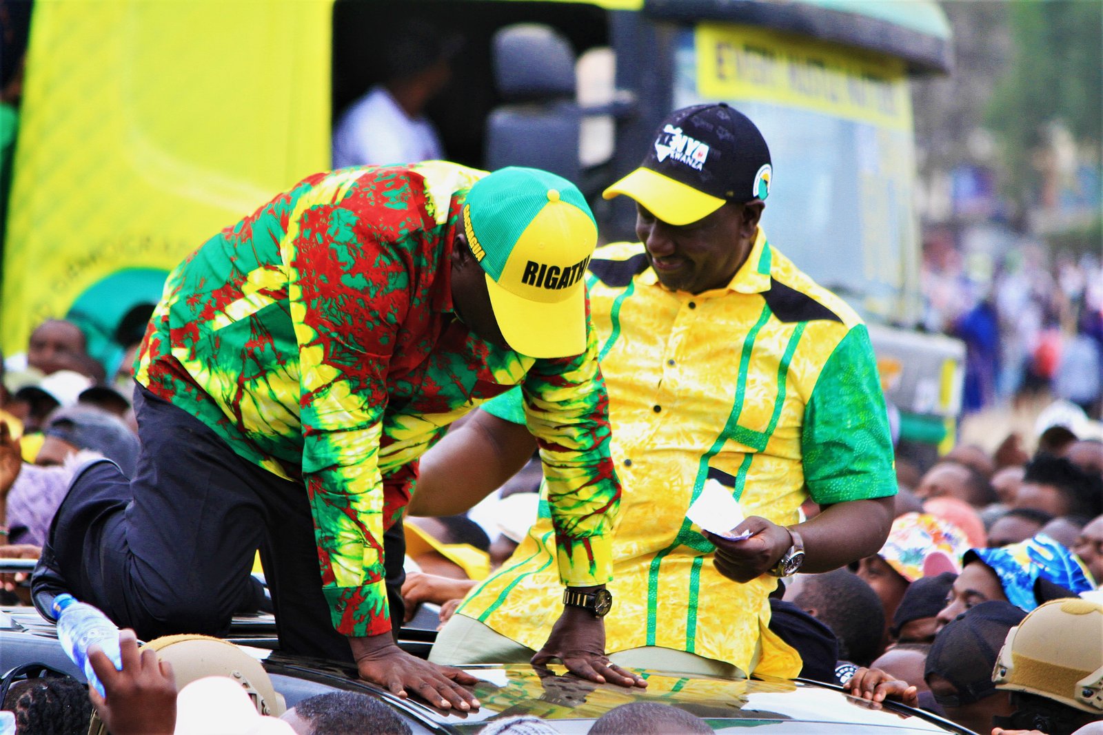 Rigathi Gachagua with William Ruto