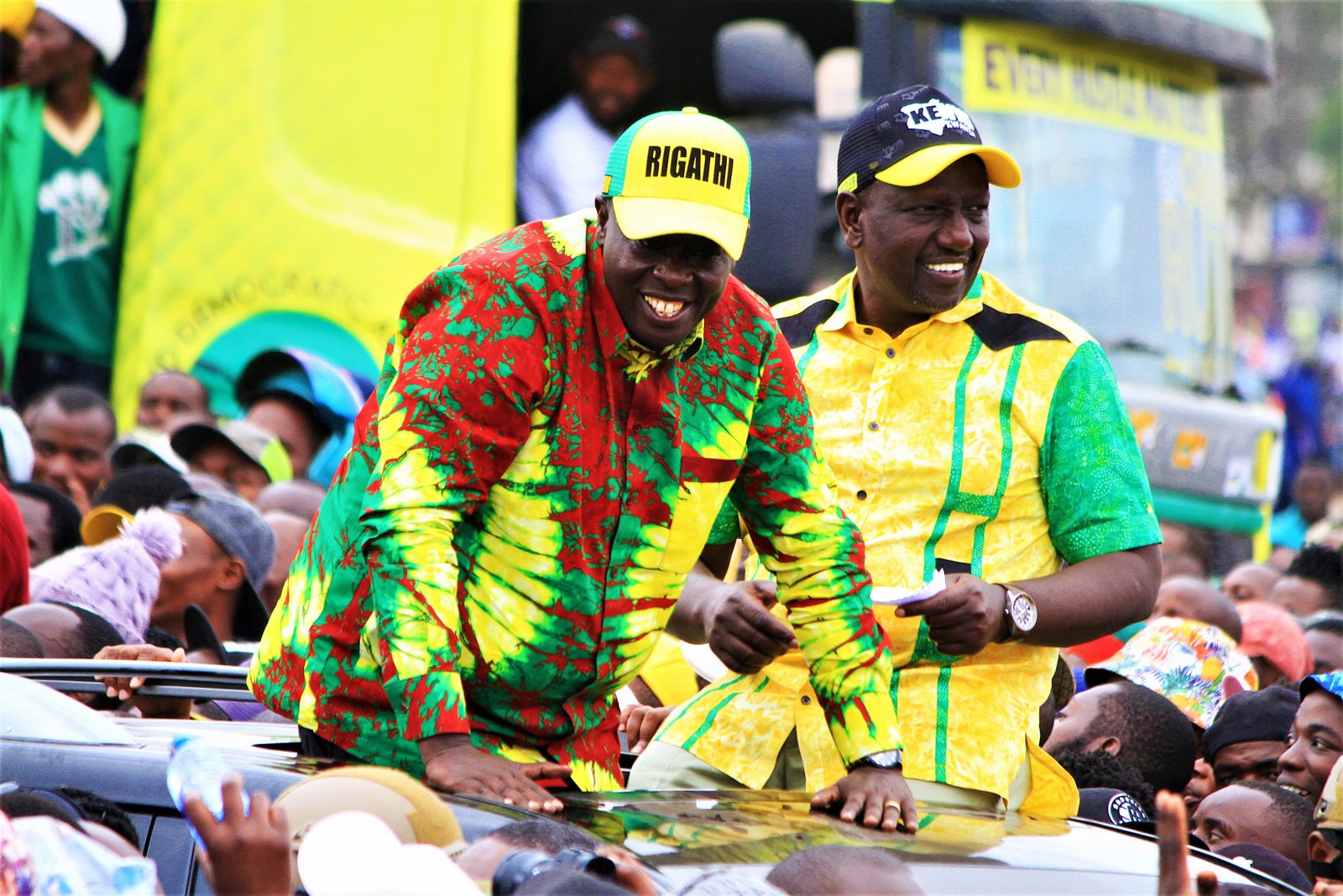 Rigathi Gachagua with William Ruto