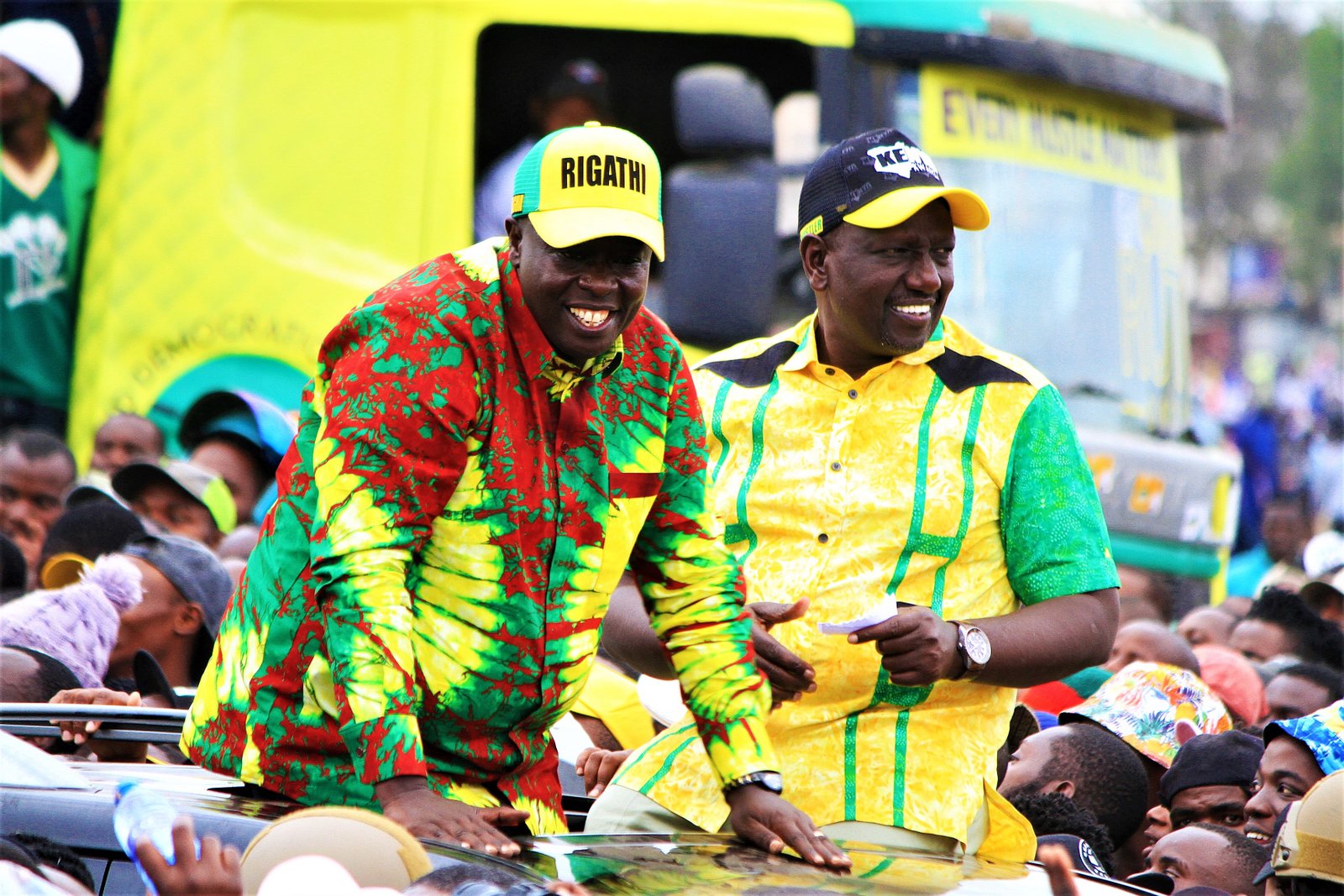 Rigathi Gachagua with William Ruto