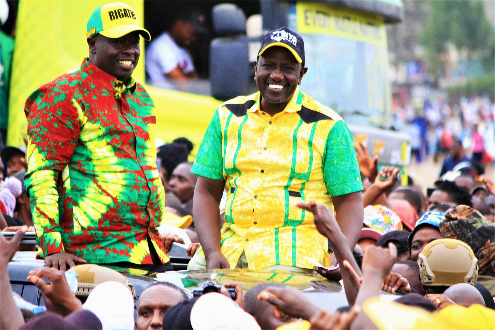 Rigathi Gachagua with William Ruto