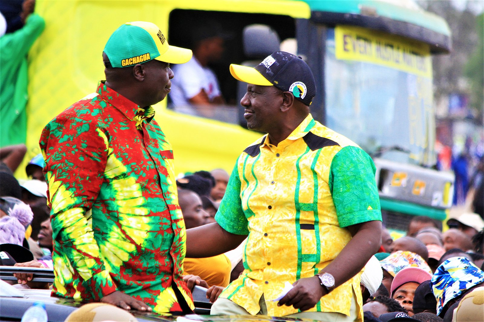 Rigathi Gachagua with William Ruto