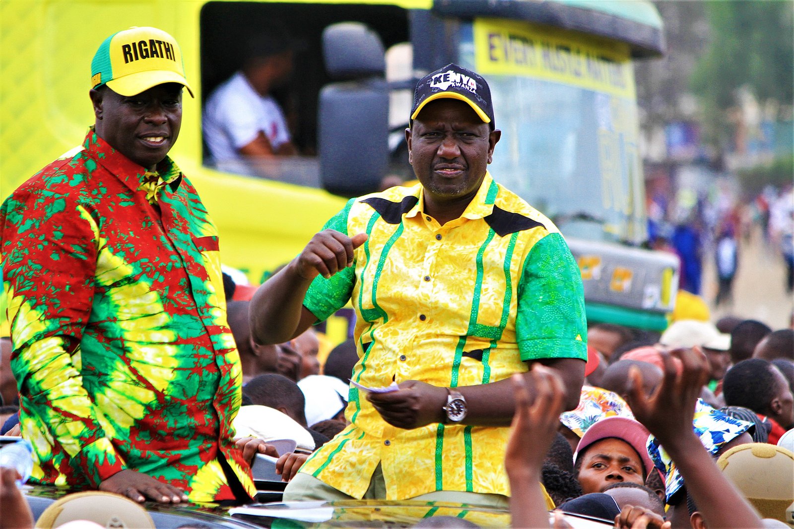 Rigathi Gachagua with William Ruto