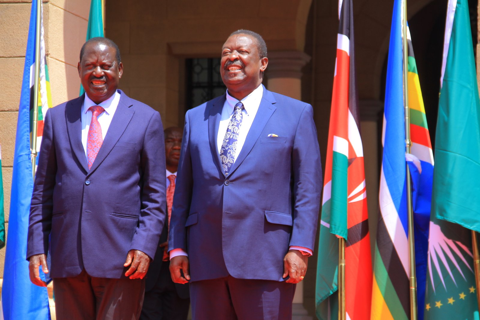 Raila Odinga with Musalia Mudavadi