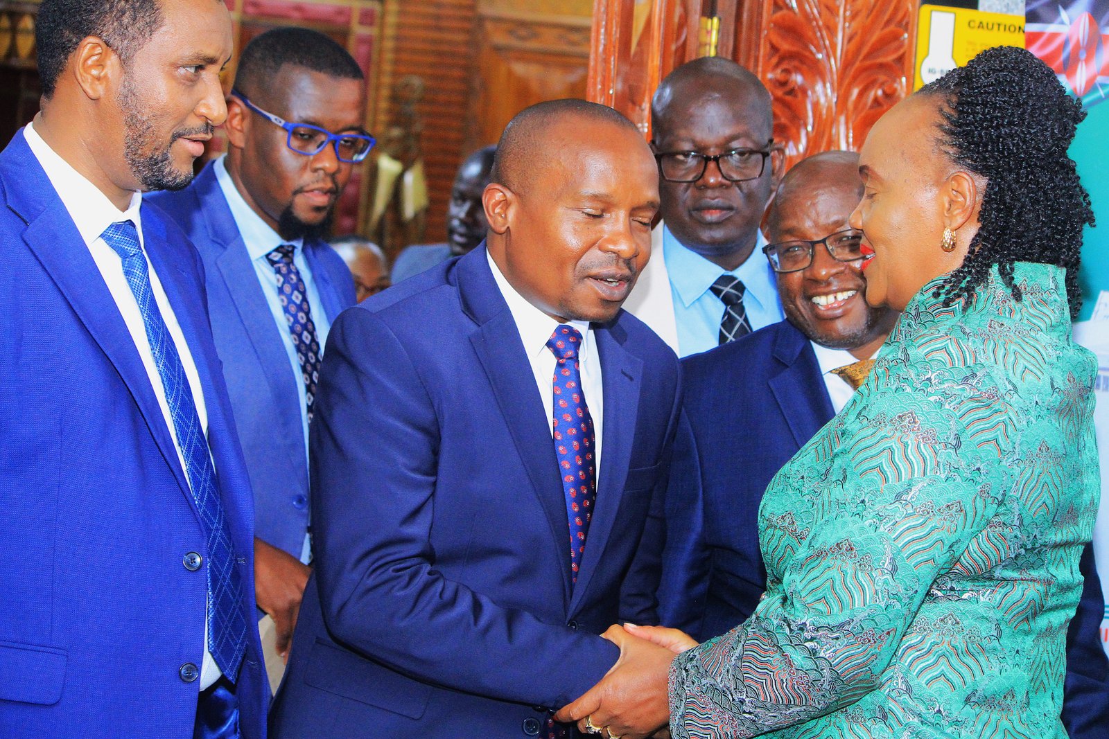 Rozaah Akinyi Buyu with Kithure Kindiki